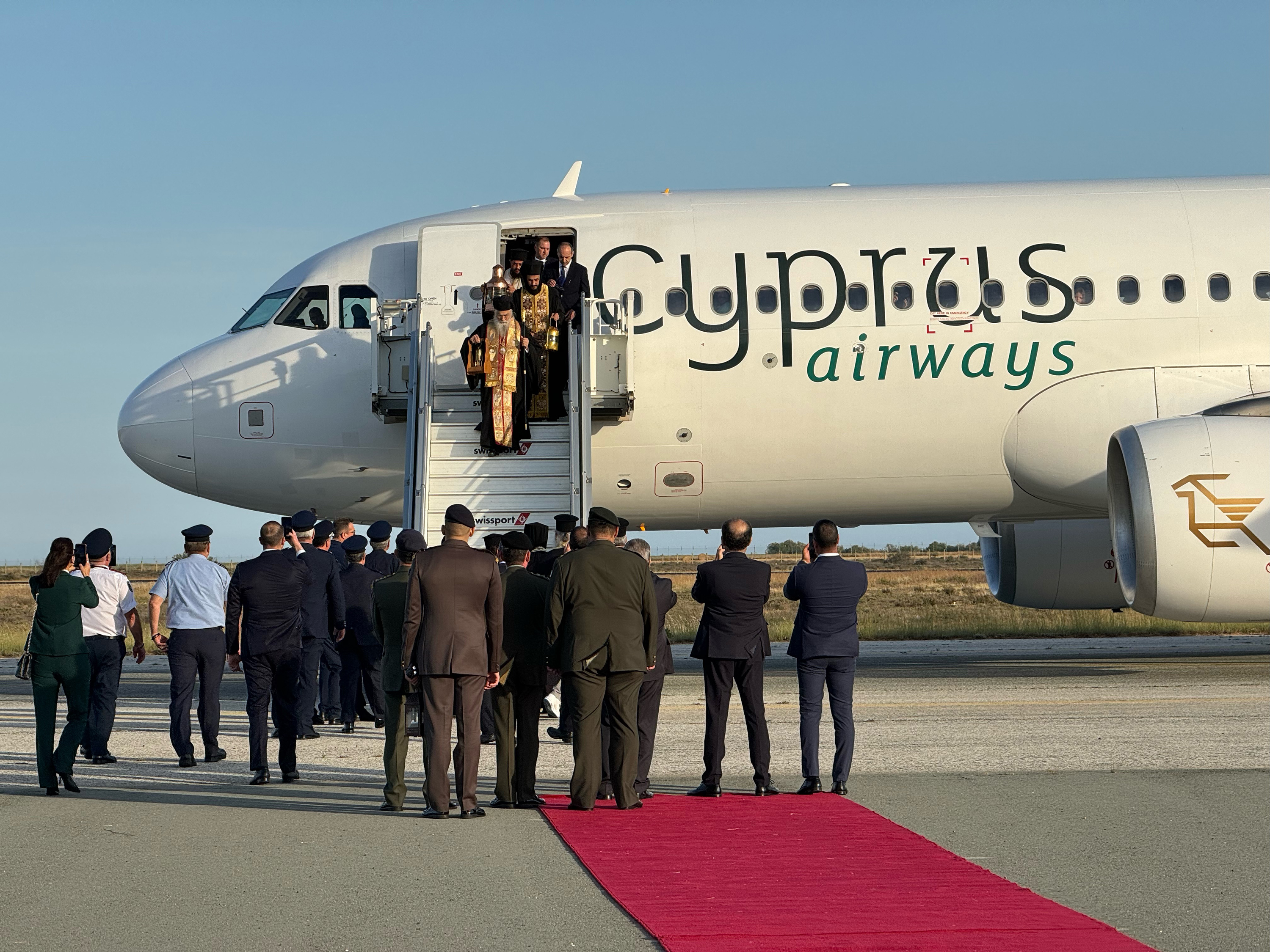 image Holy light arrives in Cyprus