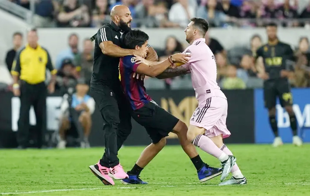 image Messi&#8217;s bodyguard banned from touchline at Inter Miami games