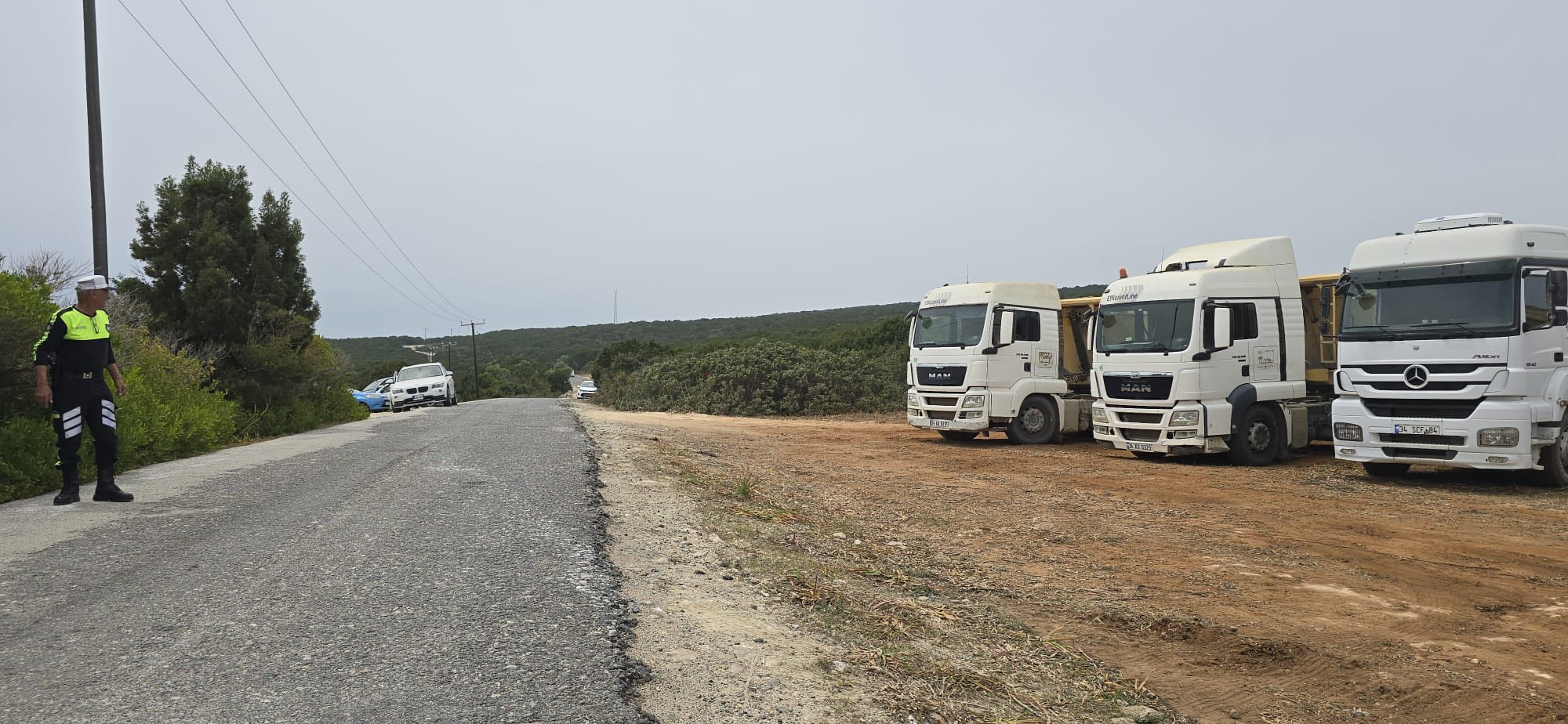 image Work begins to widen road from Rizokarpaso to Apostolos Andreas