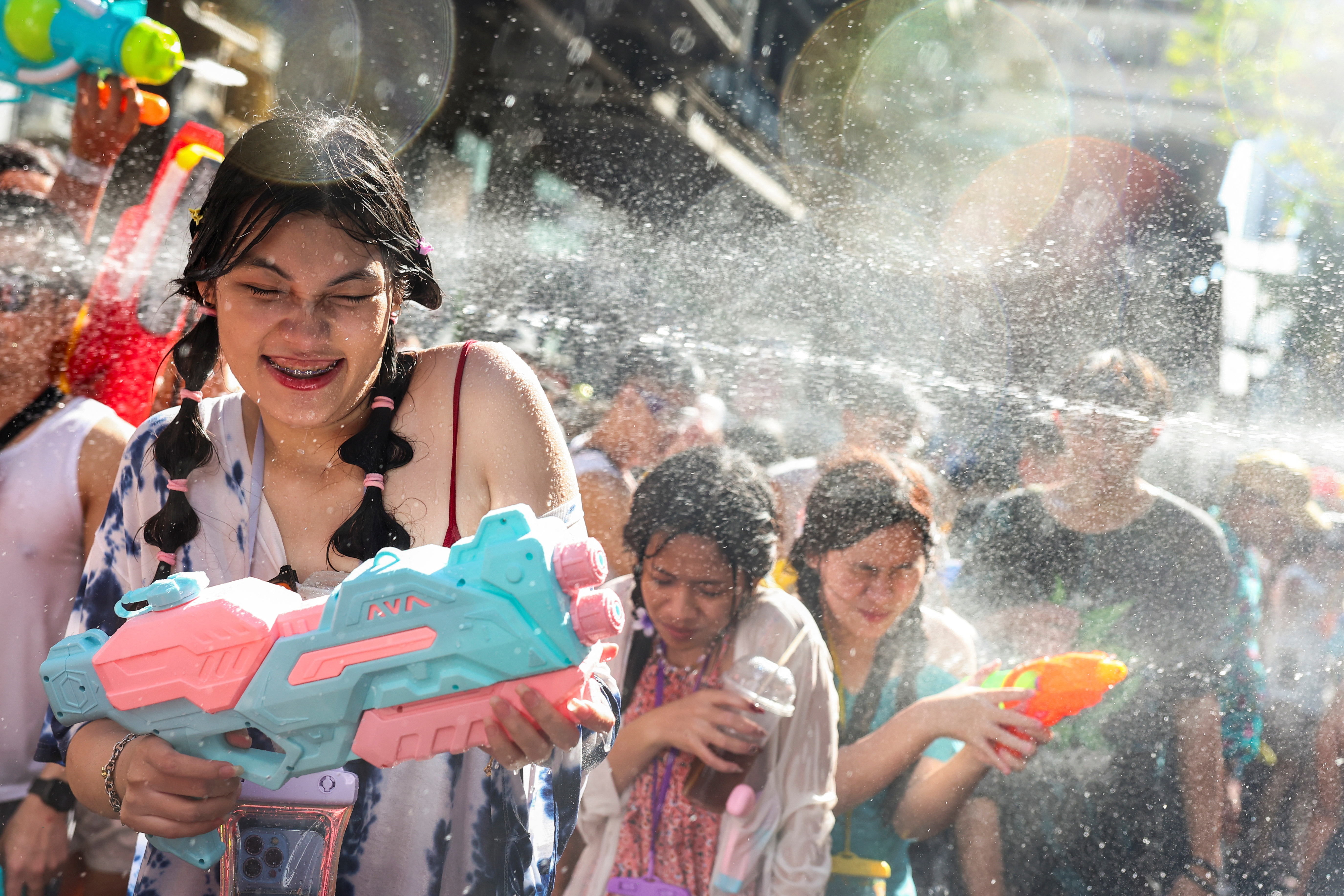 image Thailand celebrates its New Year with water festival