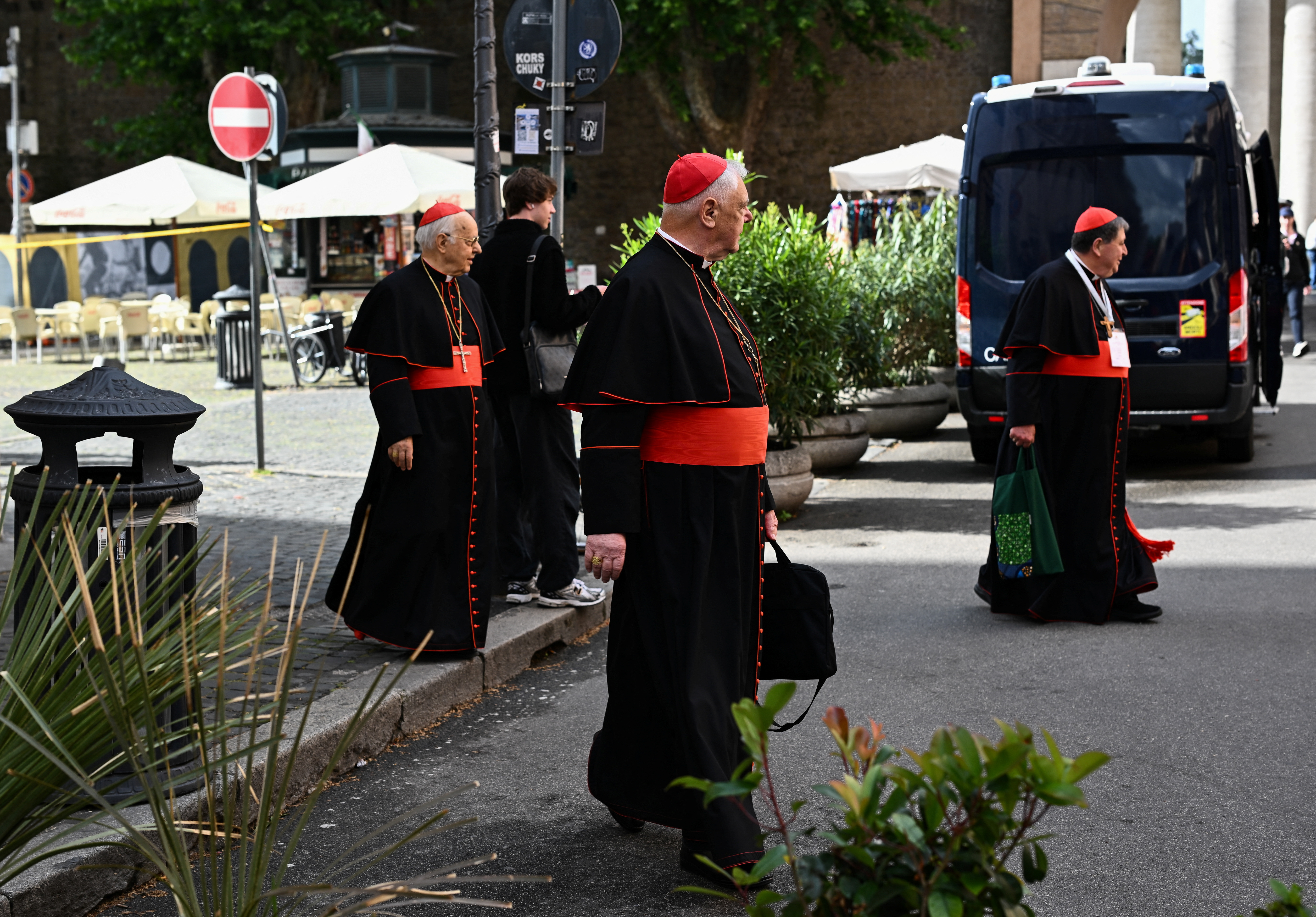cover Race for the next Pope to begin: Cardinals converge in Rome for secret conclave
