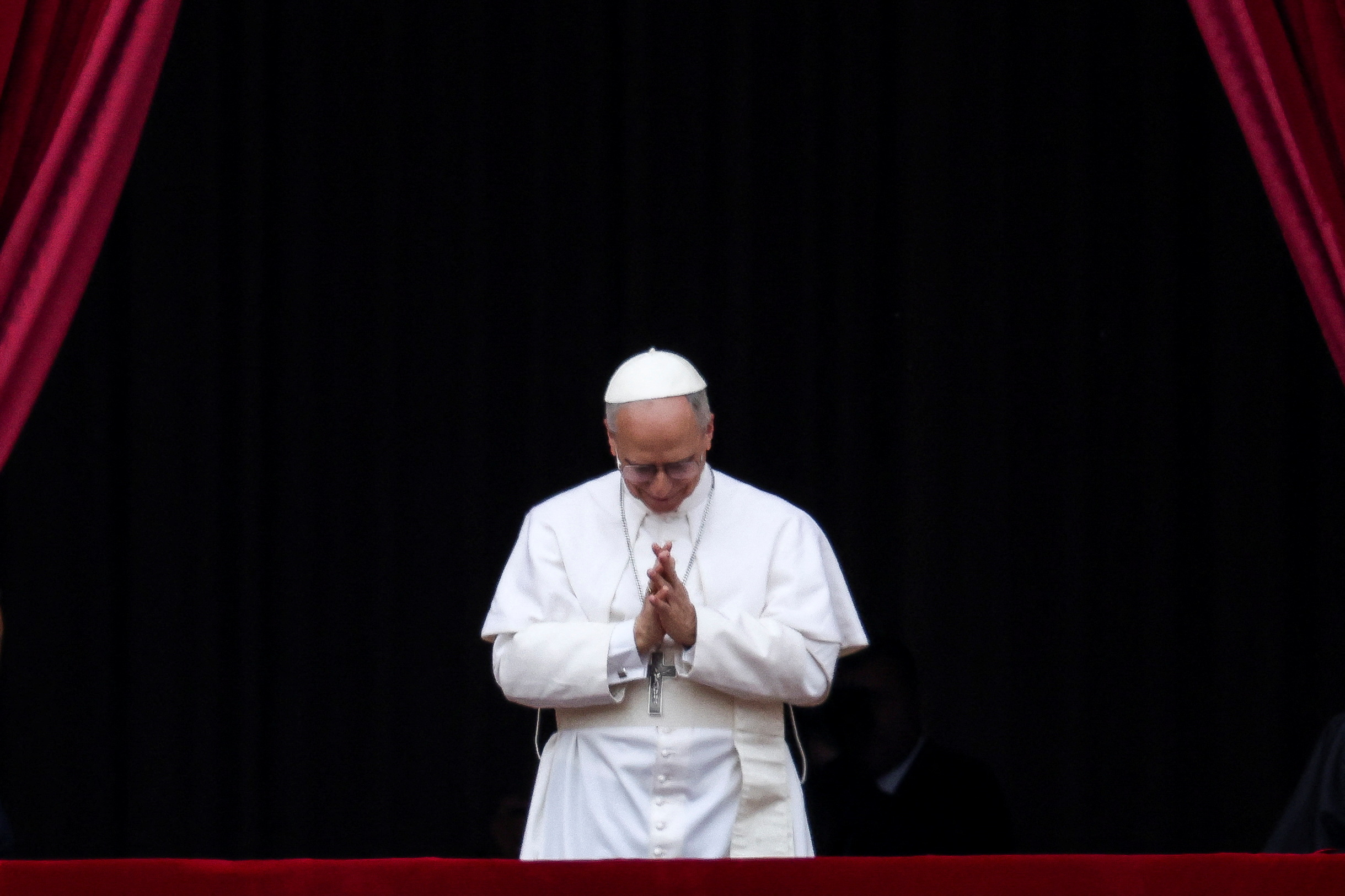 image Pope Leo XIV appeals for &#8216;no more war&#8217; in first Sunday message