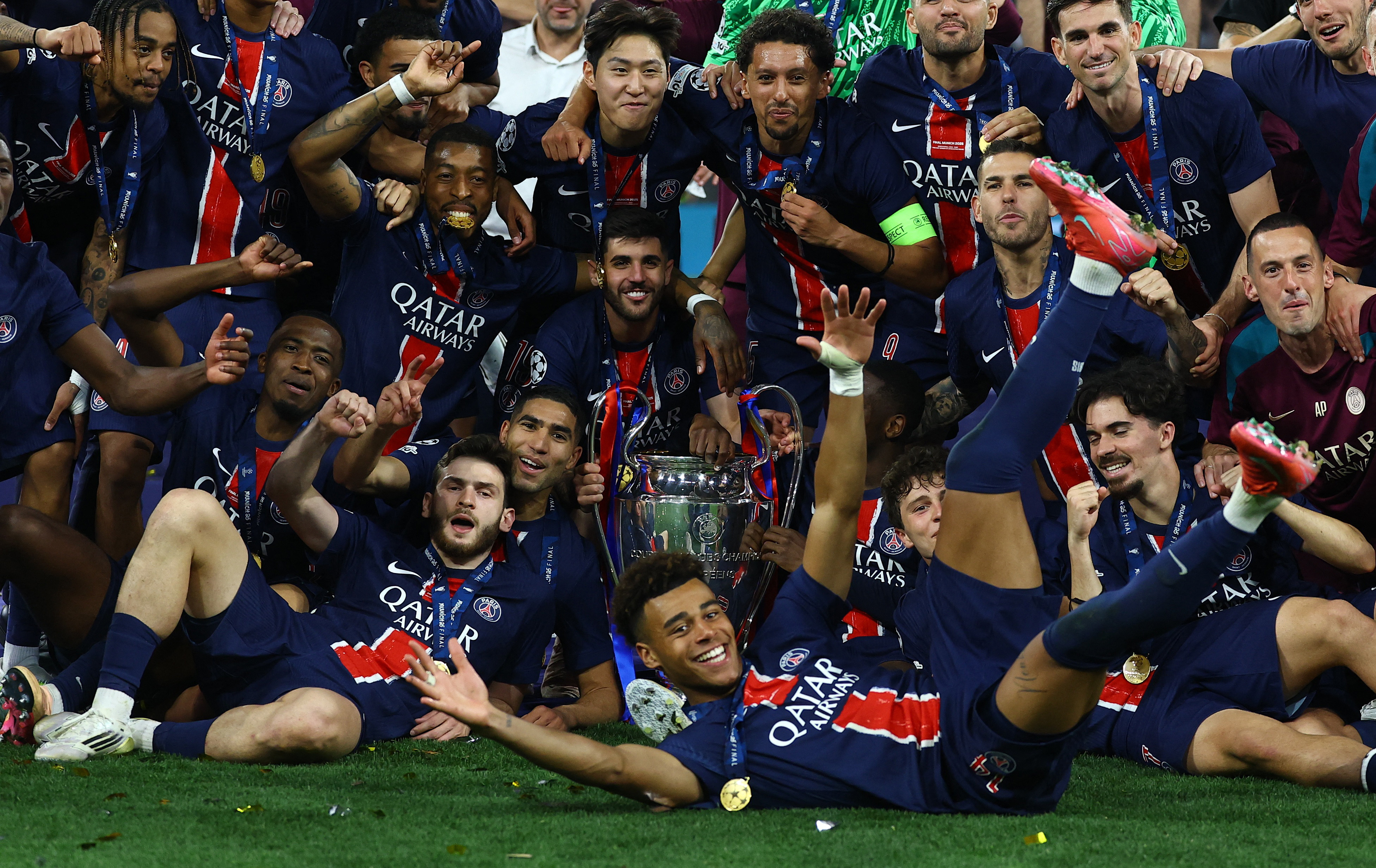 image Doue dazzles as PSG humble Inter 5-0 to win Champions League