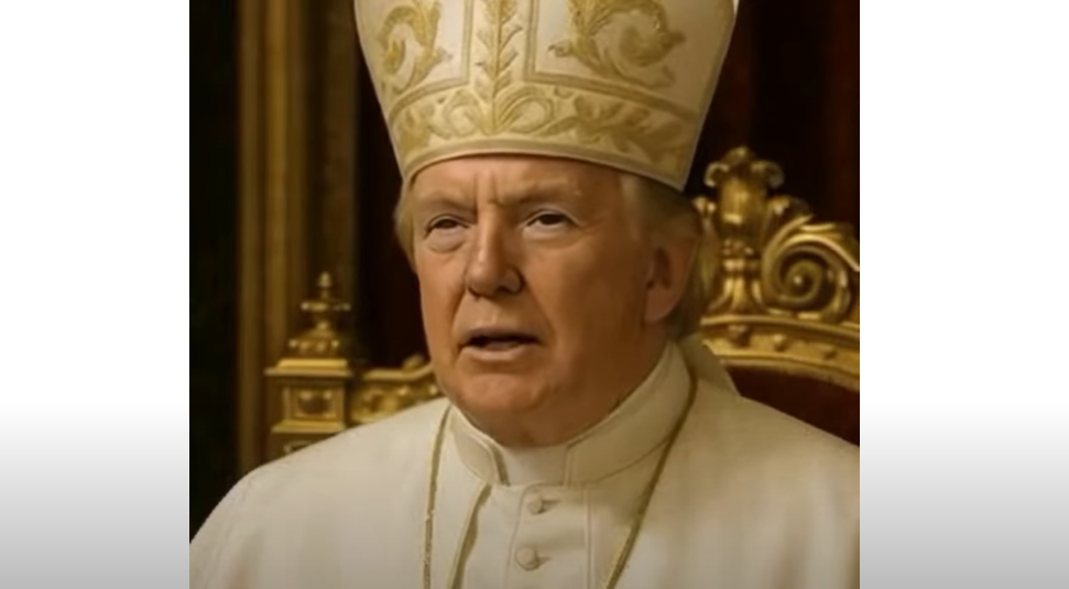 image Trump posts AI-generated photo of himself as pope, drawing internet outrage