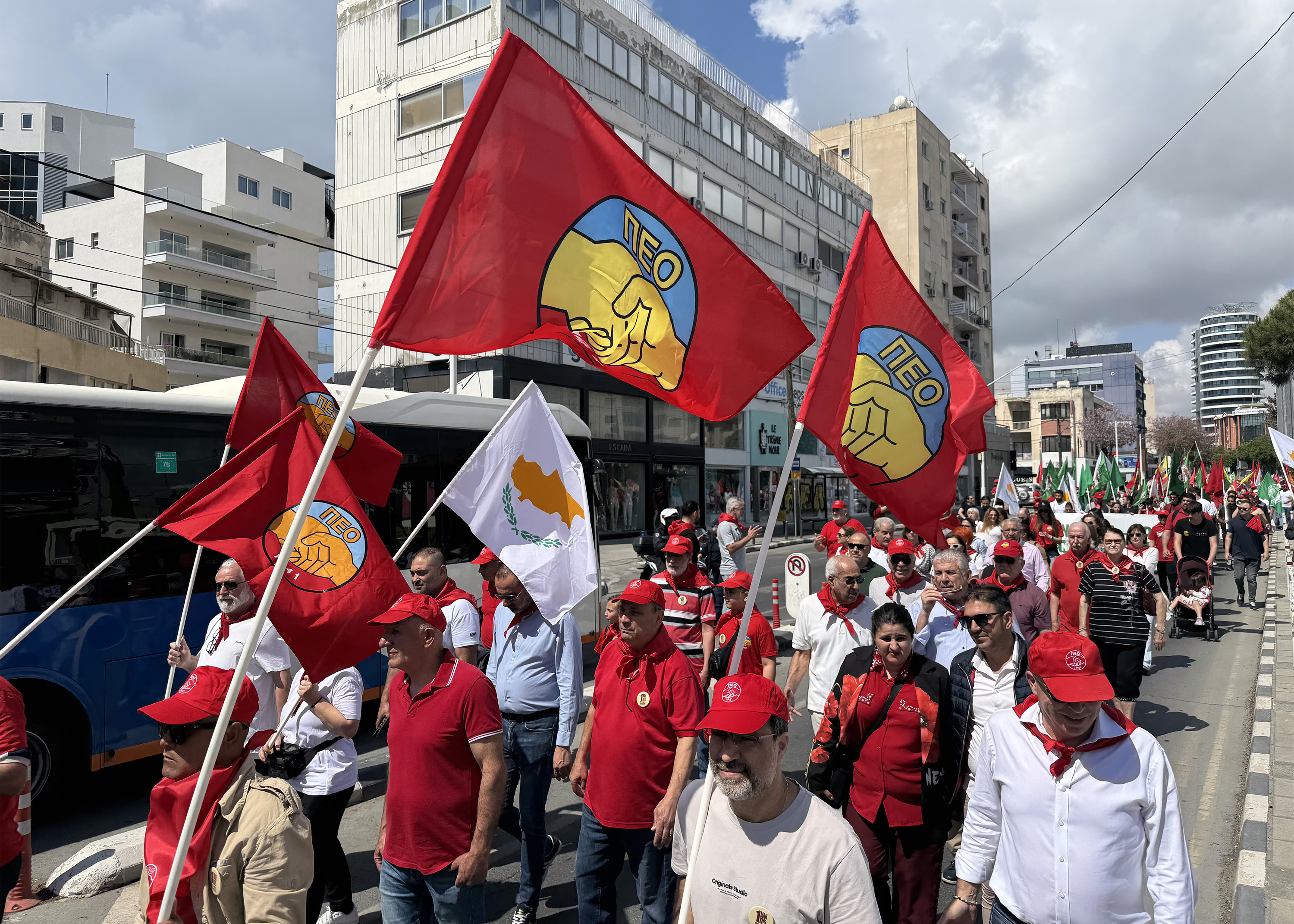image Workers mark May Day with calls for peace, justice and better wages