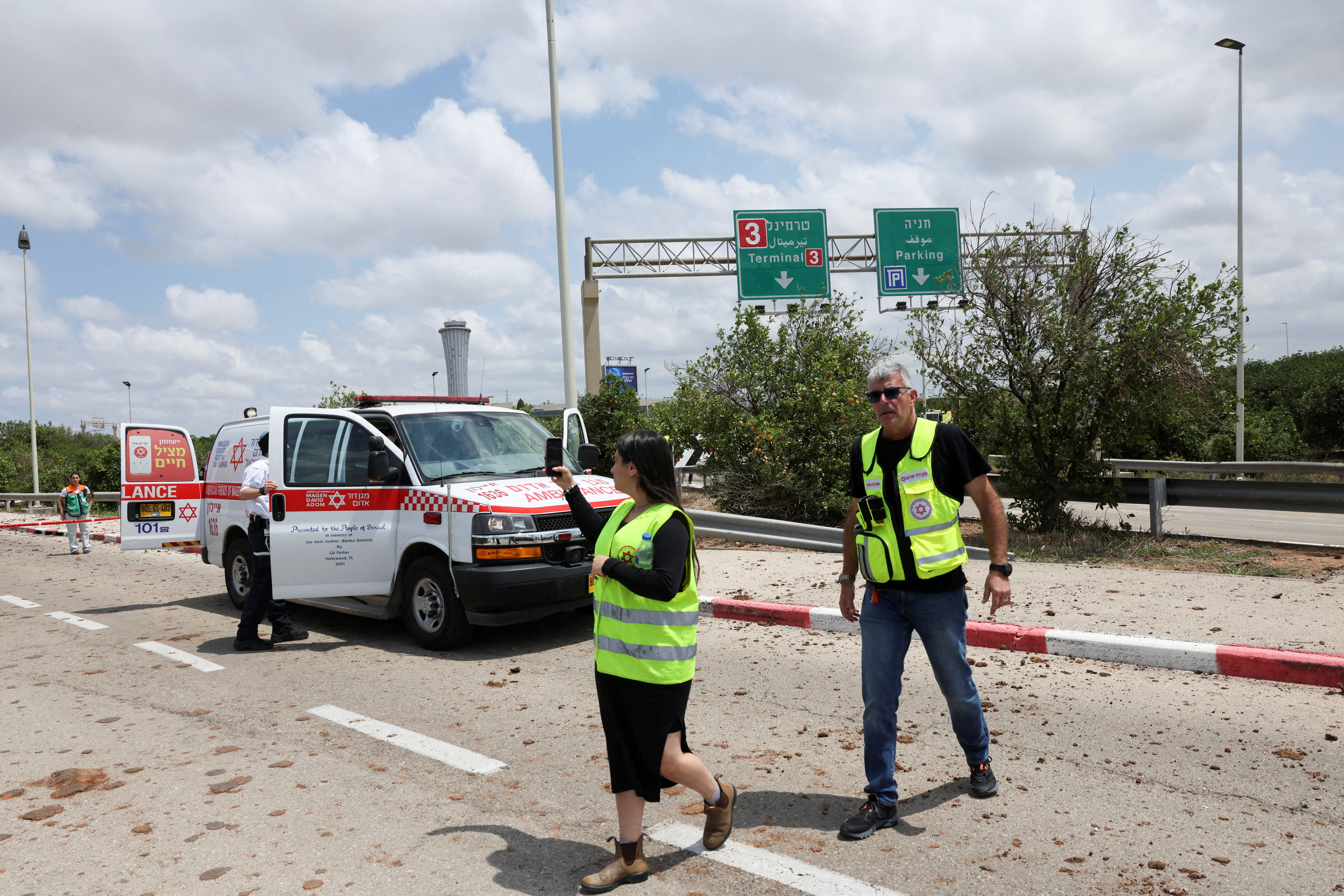 image Missile launched from Yemen lands near Israel&#8217;s main airport