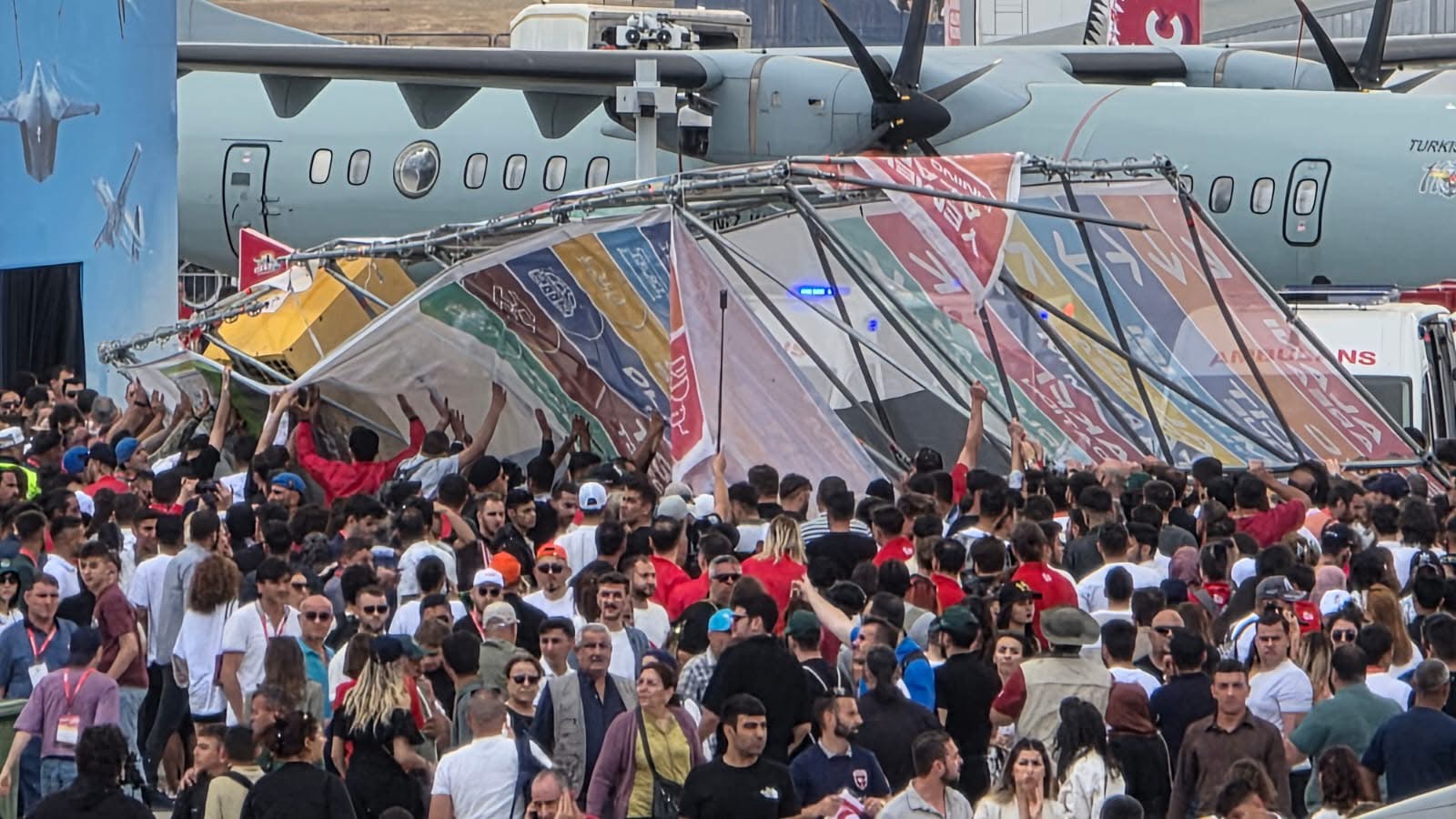 image Two Brits seriously injured after scaffolding collapses at north’s Teknofest