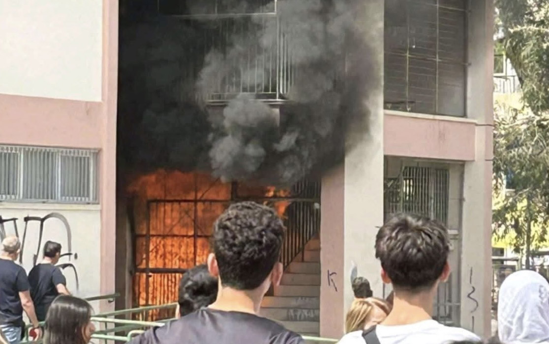 image Fire at Strovolos middle school put out