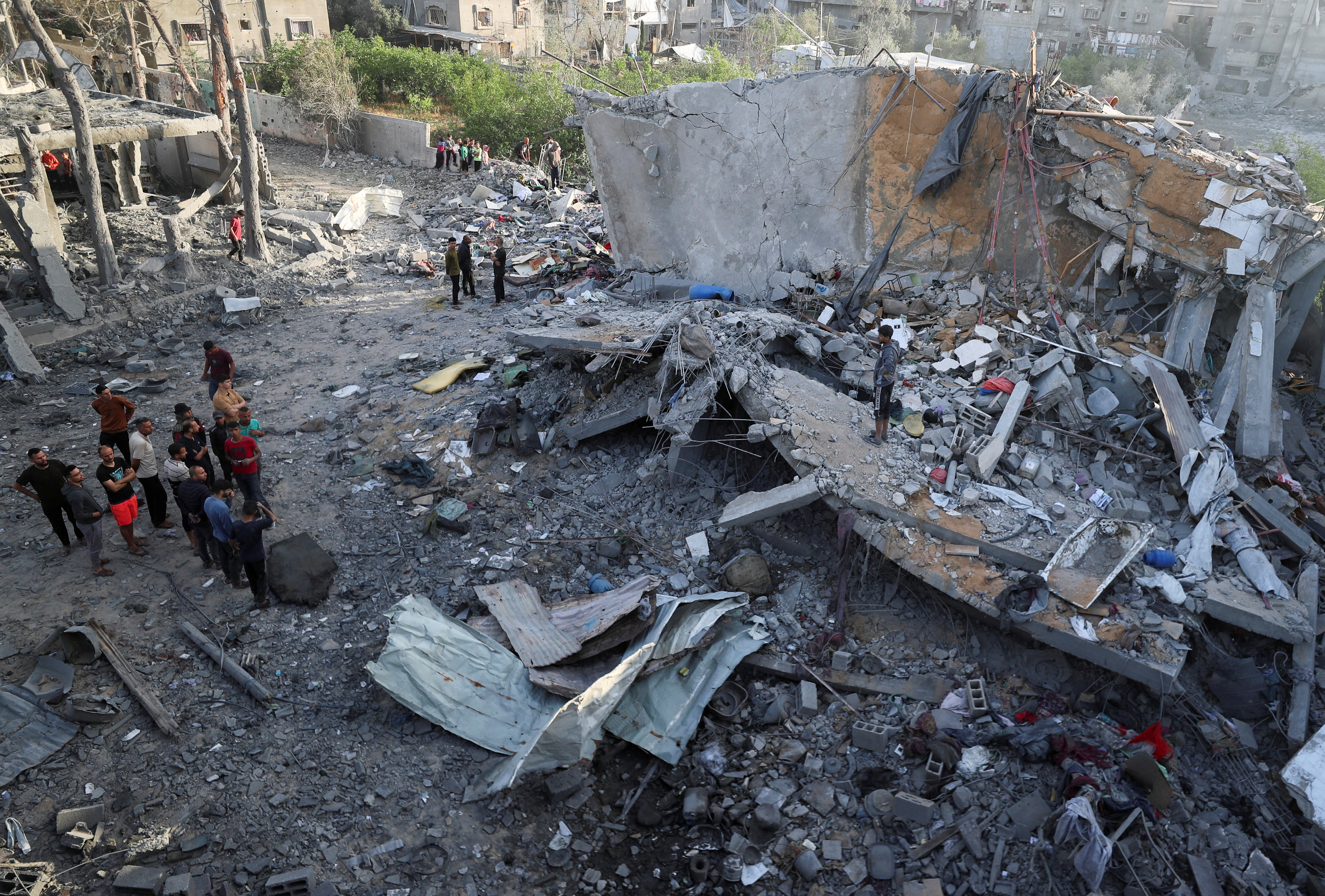 image Israeli intensifies Gaza bombardment as Trump visits region