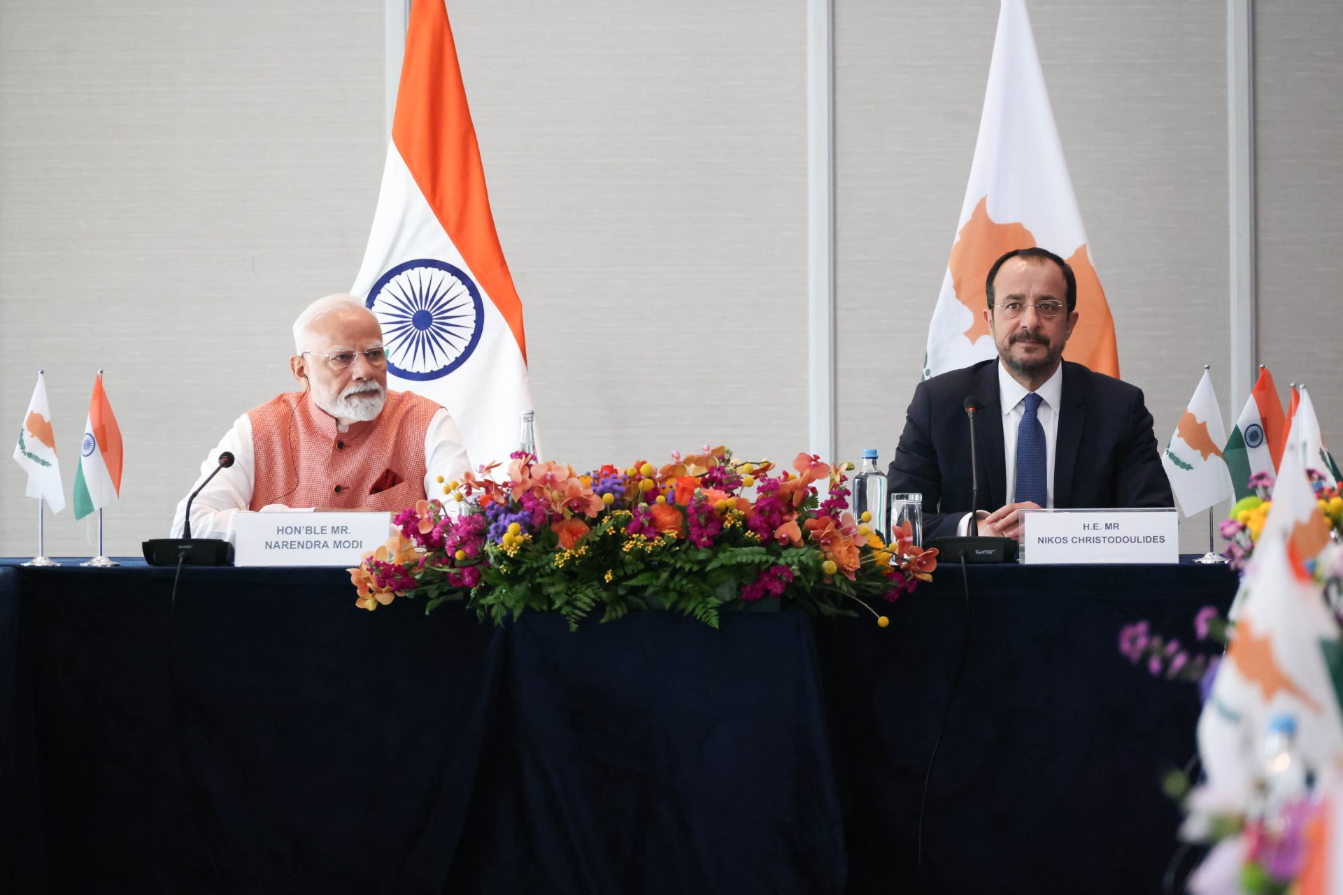 image Cyprus and India vow to deepen ties in historic Modi visit