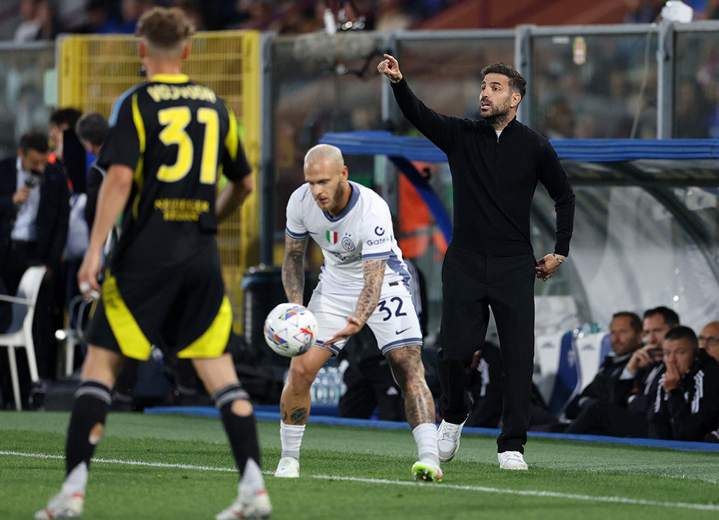 cover Fabregas shuts down Inter speculation and vows to continue at Como