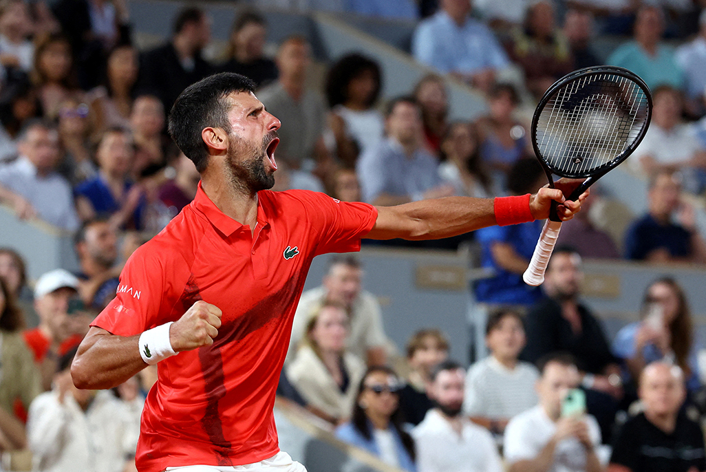 cover Djokovic reaches French Open century, Bublik stuns Draper