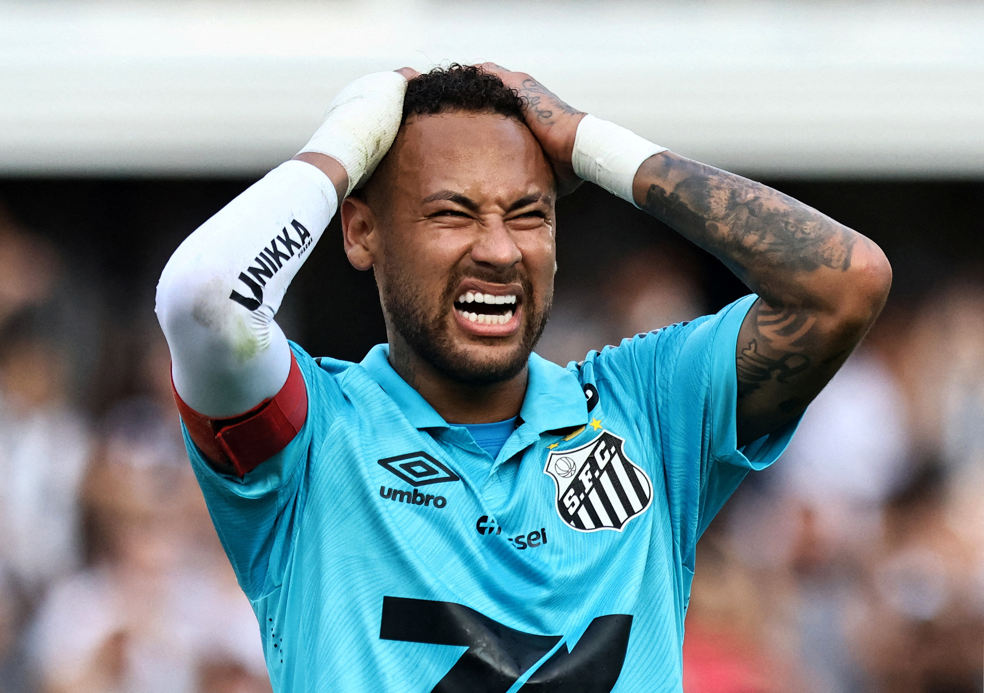 image Neymar tests positive for Covid-19, Santos say