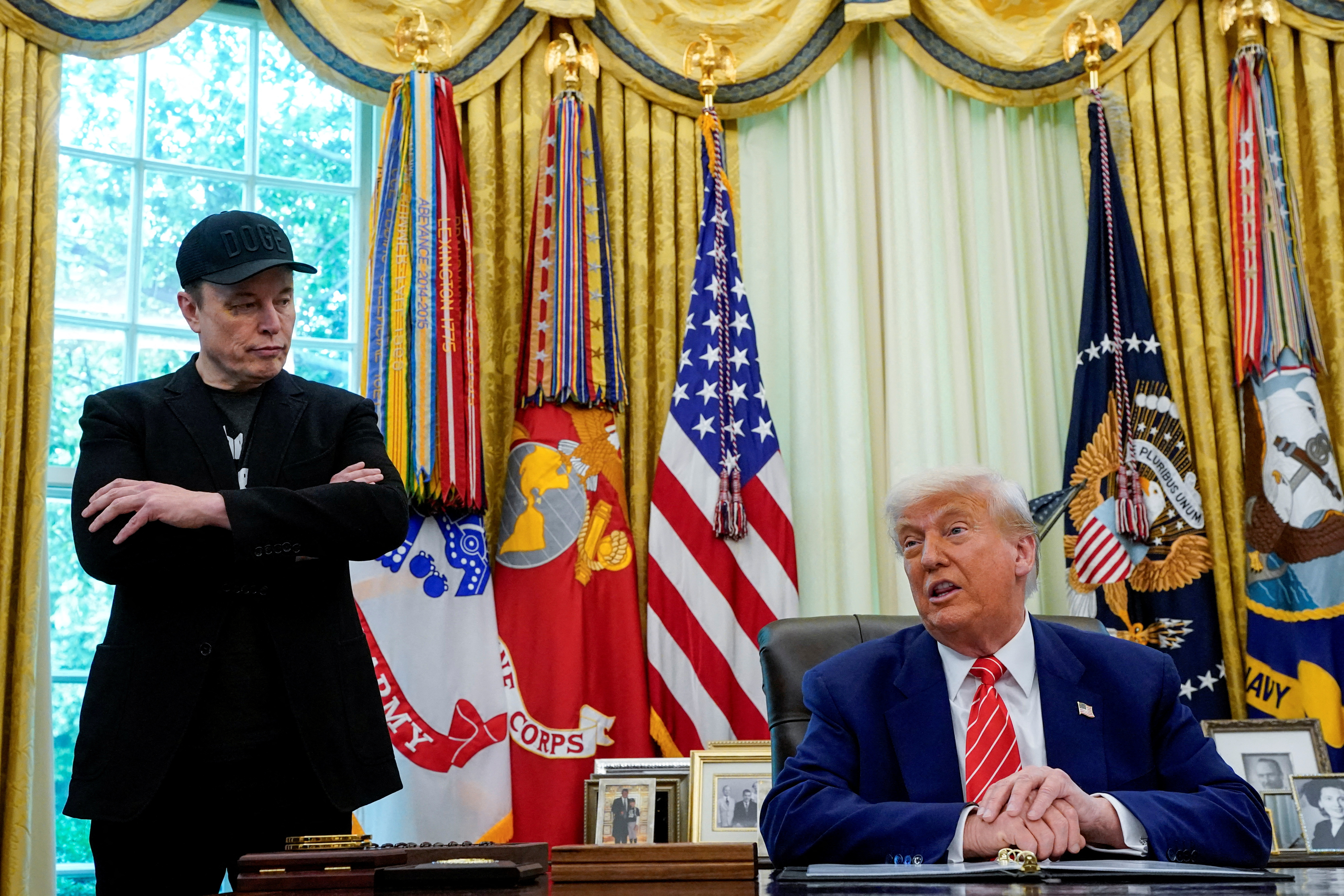 image Trump, Musk feud explodes with threats of cutting contracts, backing impeachment