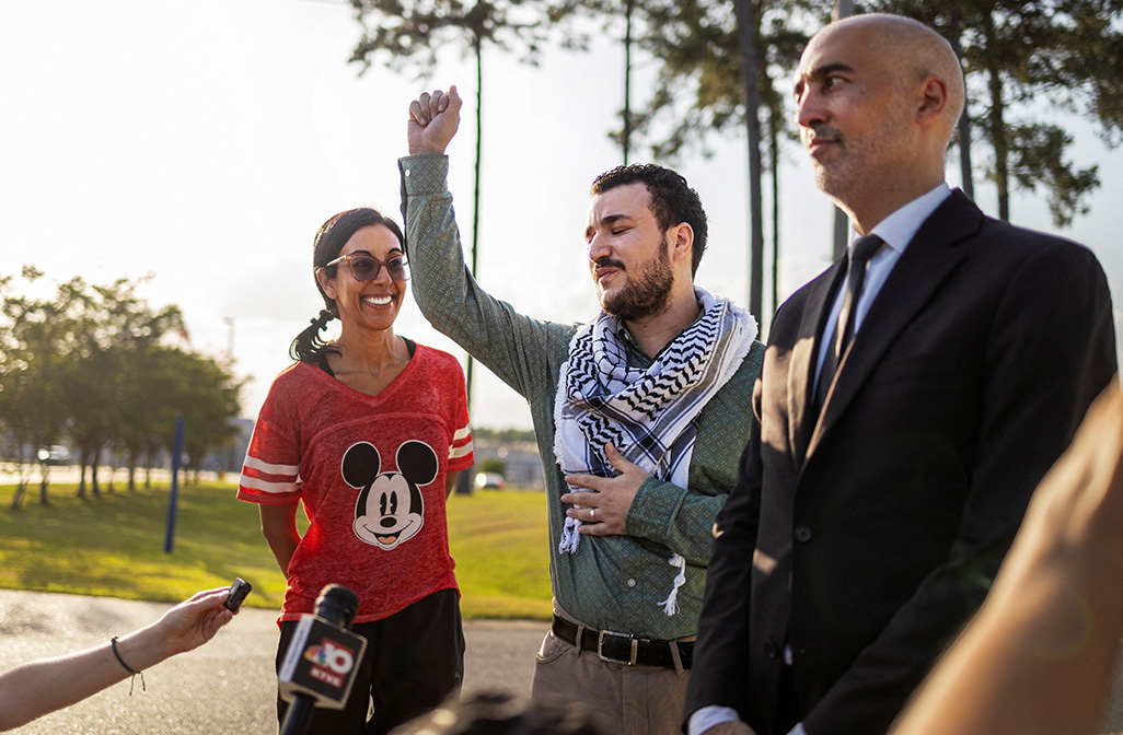 cover Pro-Palestinian activist Khalil walks free after US judge orders release