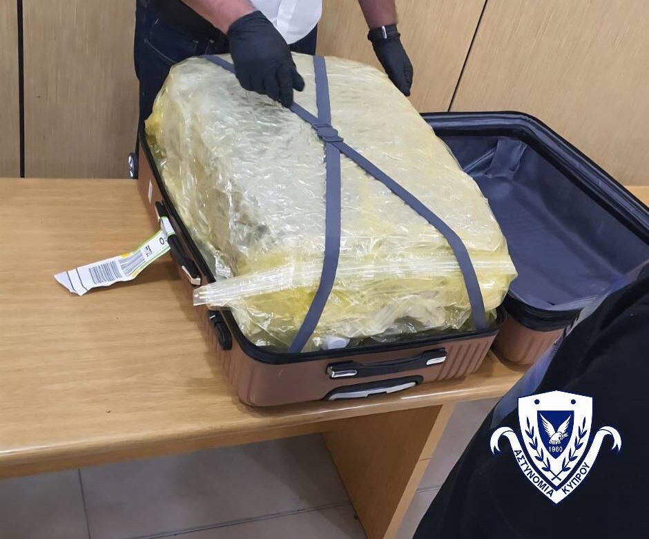 image Large stash of cannabis seized at Paphos airport