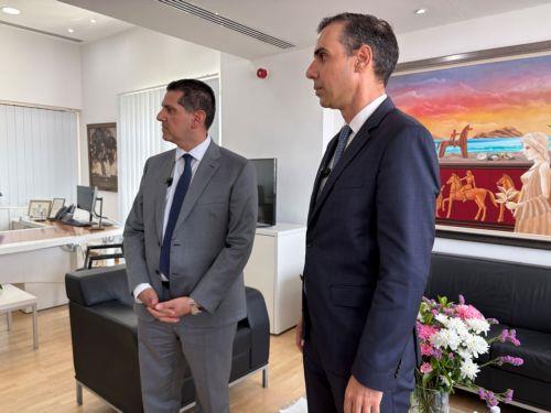 image Damianos met with Greek Deputy Health Minister Marios Themistocleous in Nicosia