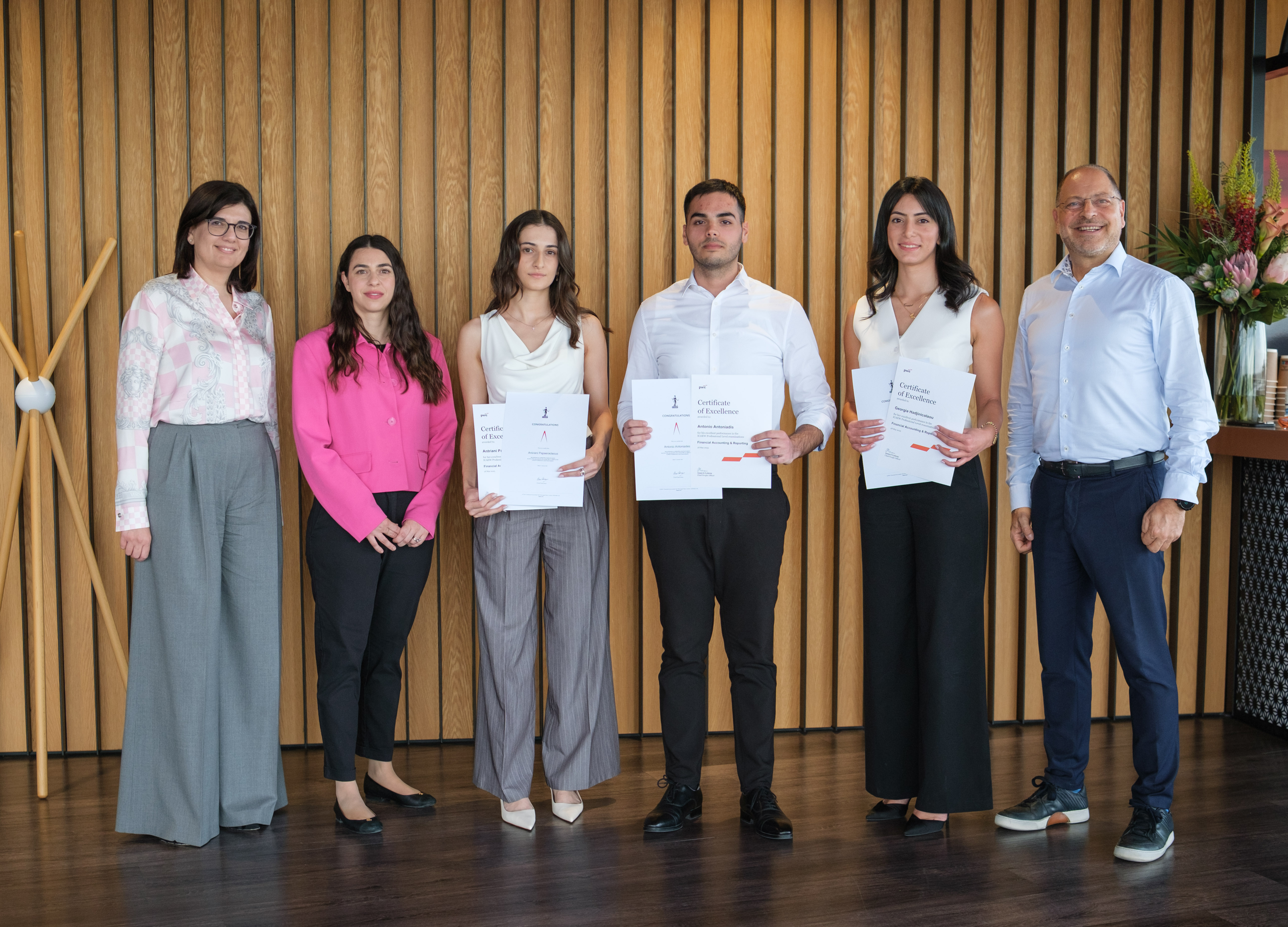 image PwC Cyprus honours ACA trainees for academic excellence