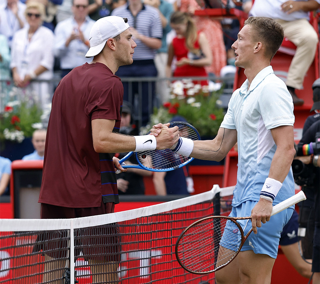 cover Lehecka ruins script to beat Draper in Queen&#8217;s semi-final