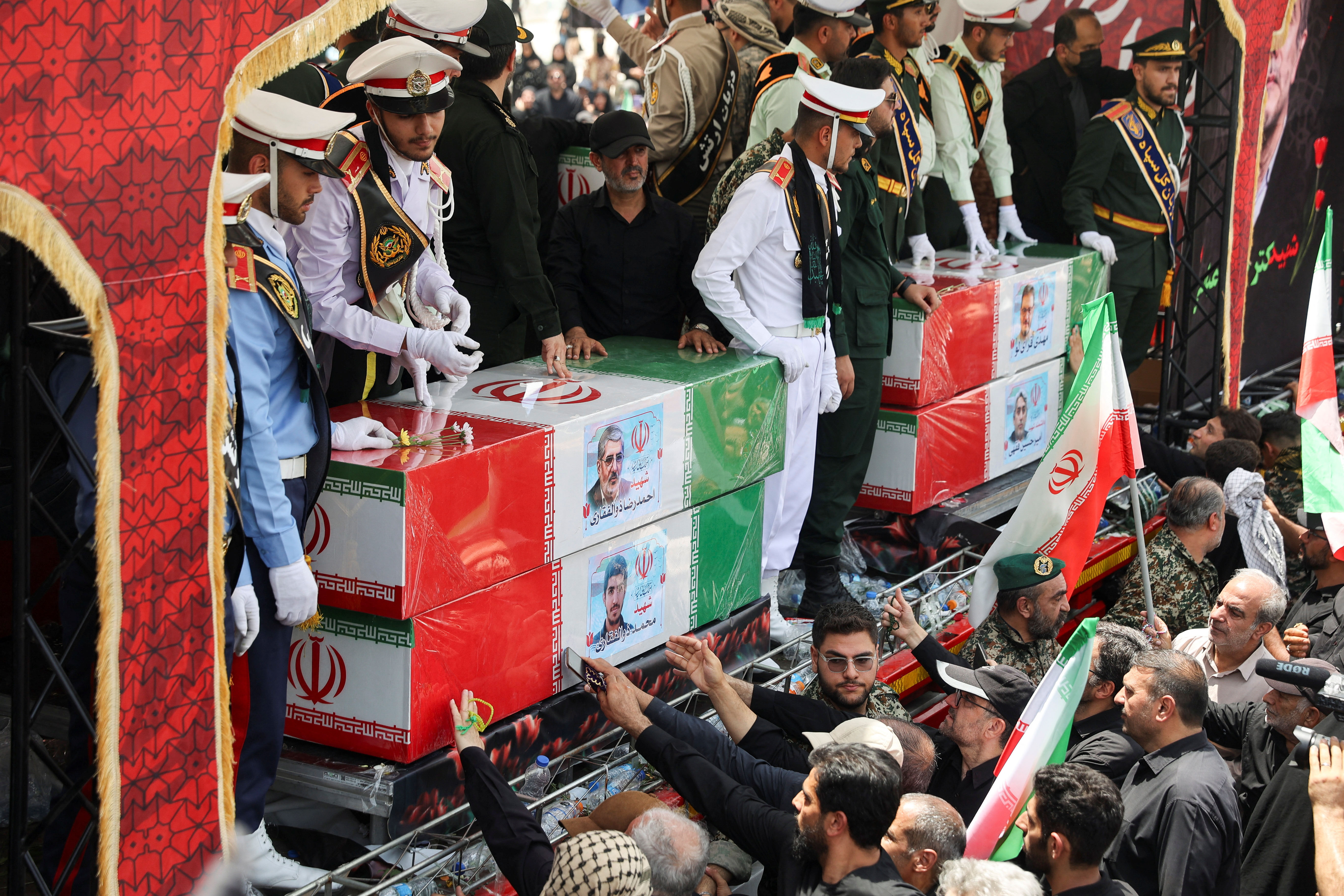 cover Iran holds funeral for commanders and scientists killed in war with Israel