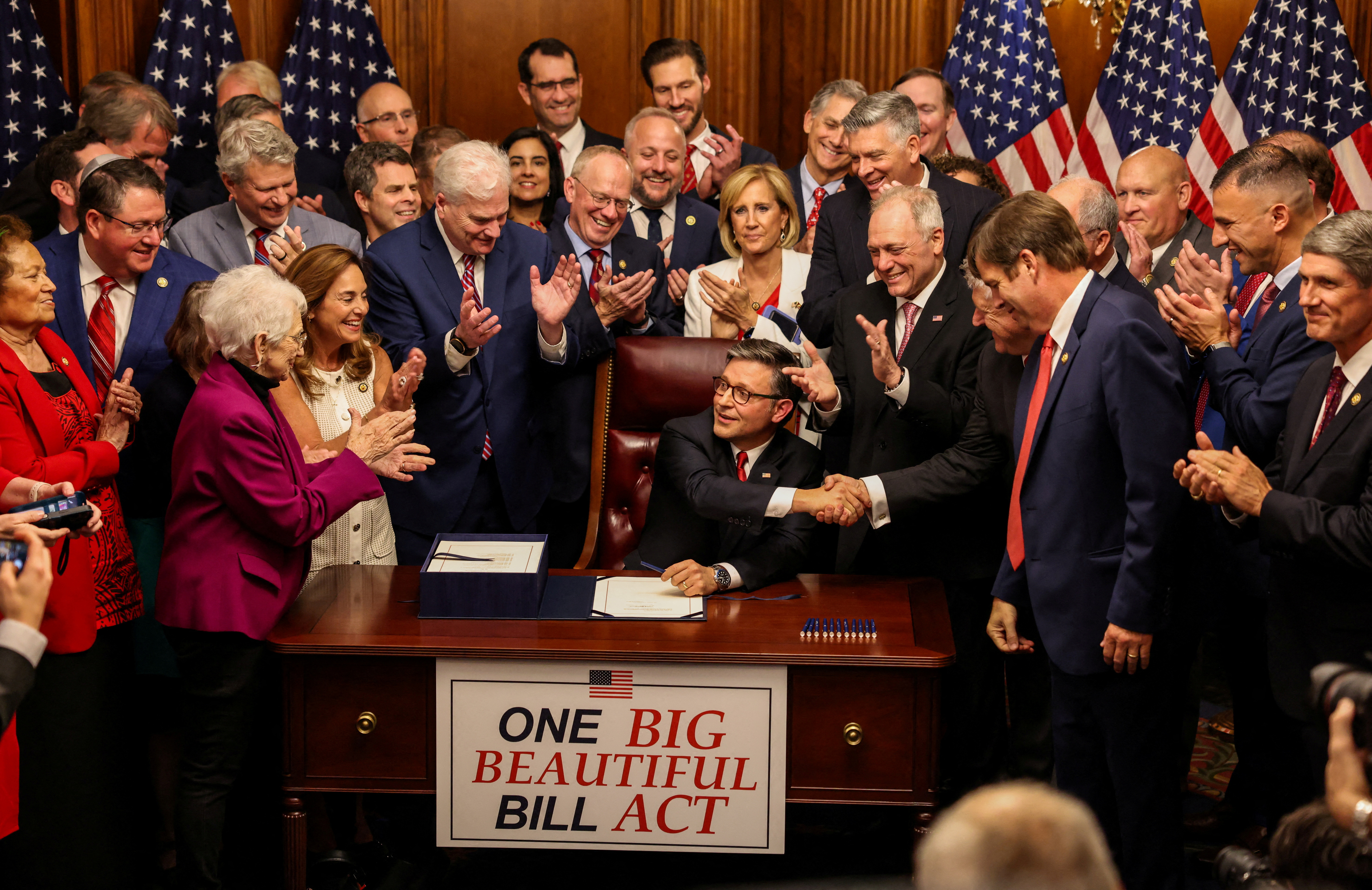 image Congress passes Trump tax bill that slashes Medicaid, deepens US debt