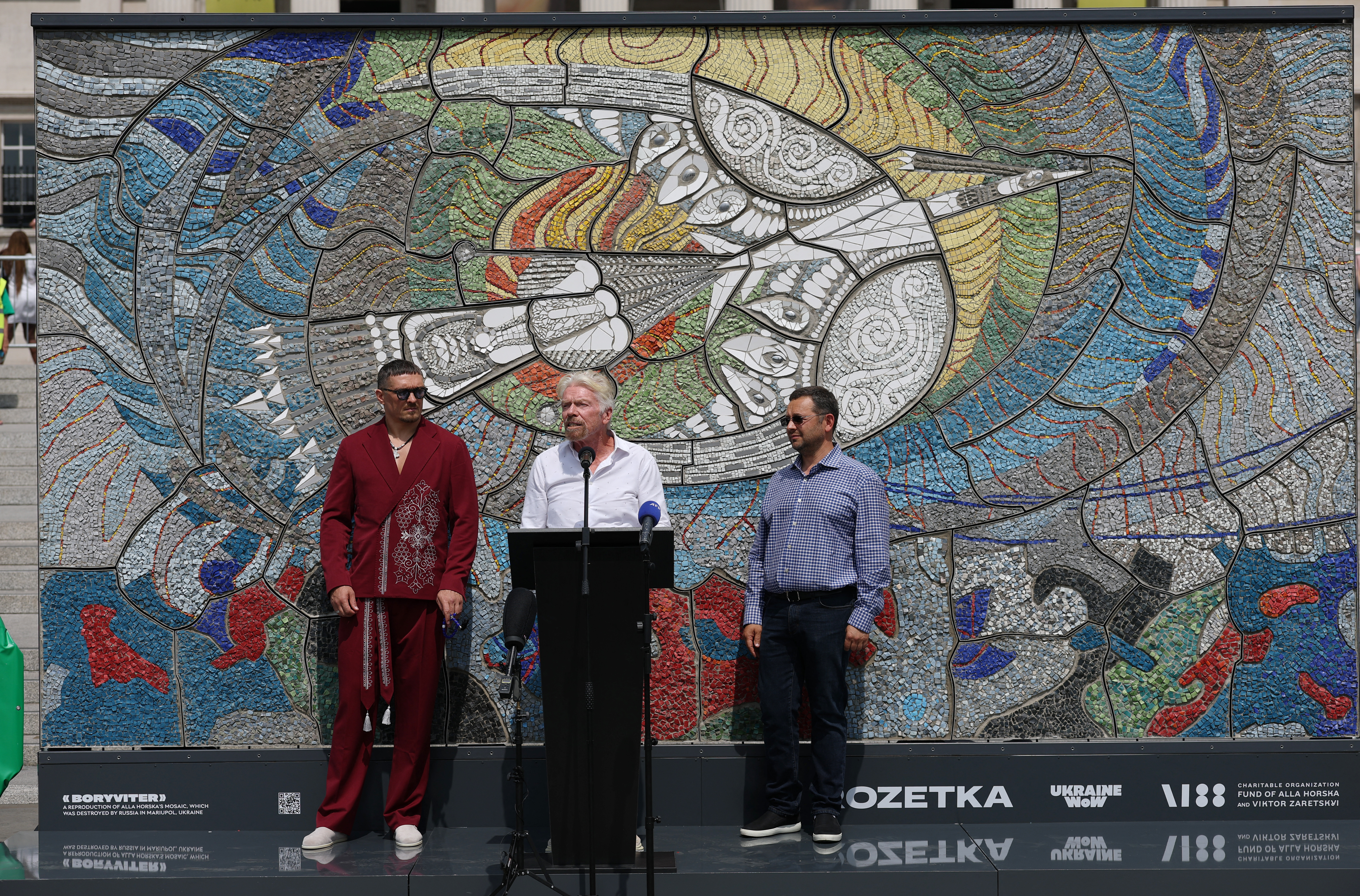 cover Usyk starts heavyweight title week with focus on war in Ukraine