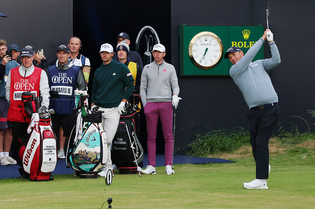 cover Harrington gets Open championship underway at Portrush