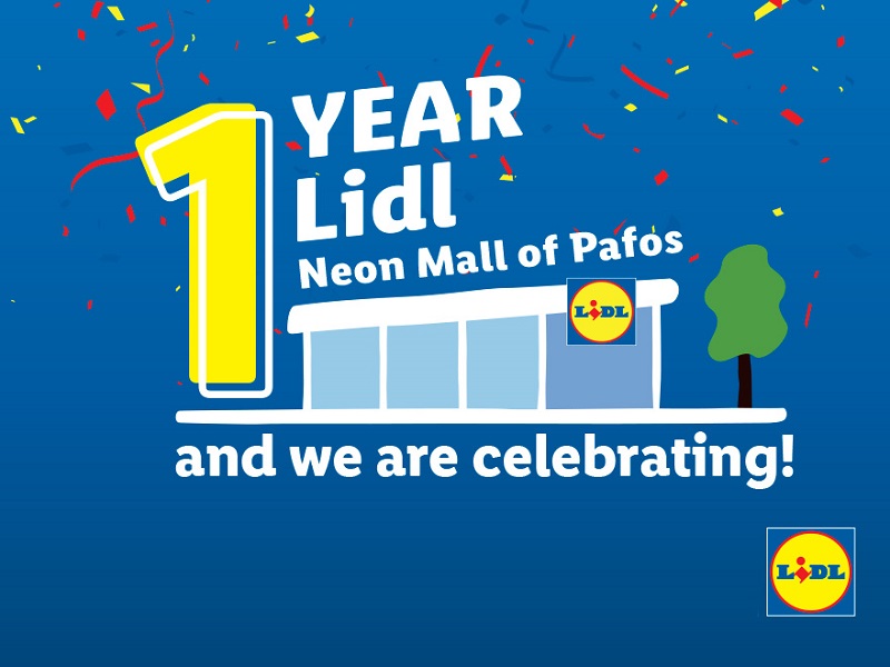 cover Lidl&#8217;s Paphos mall store to mark first anniversary with prizes, surprises
