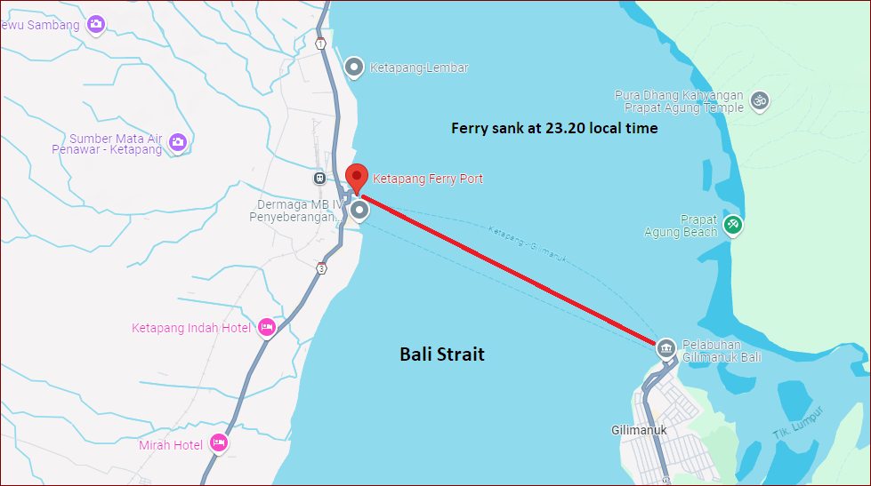 cover Four dead, 38 missing after ferry sinks near Indonesia&#8217;s Bali