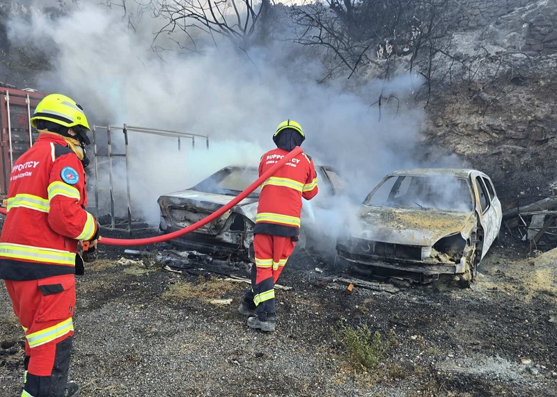 cover Bank of Cyprus: immediate mobilisation, assistance in firefighting response