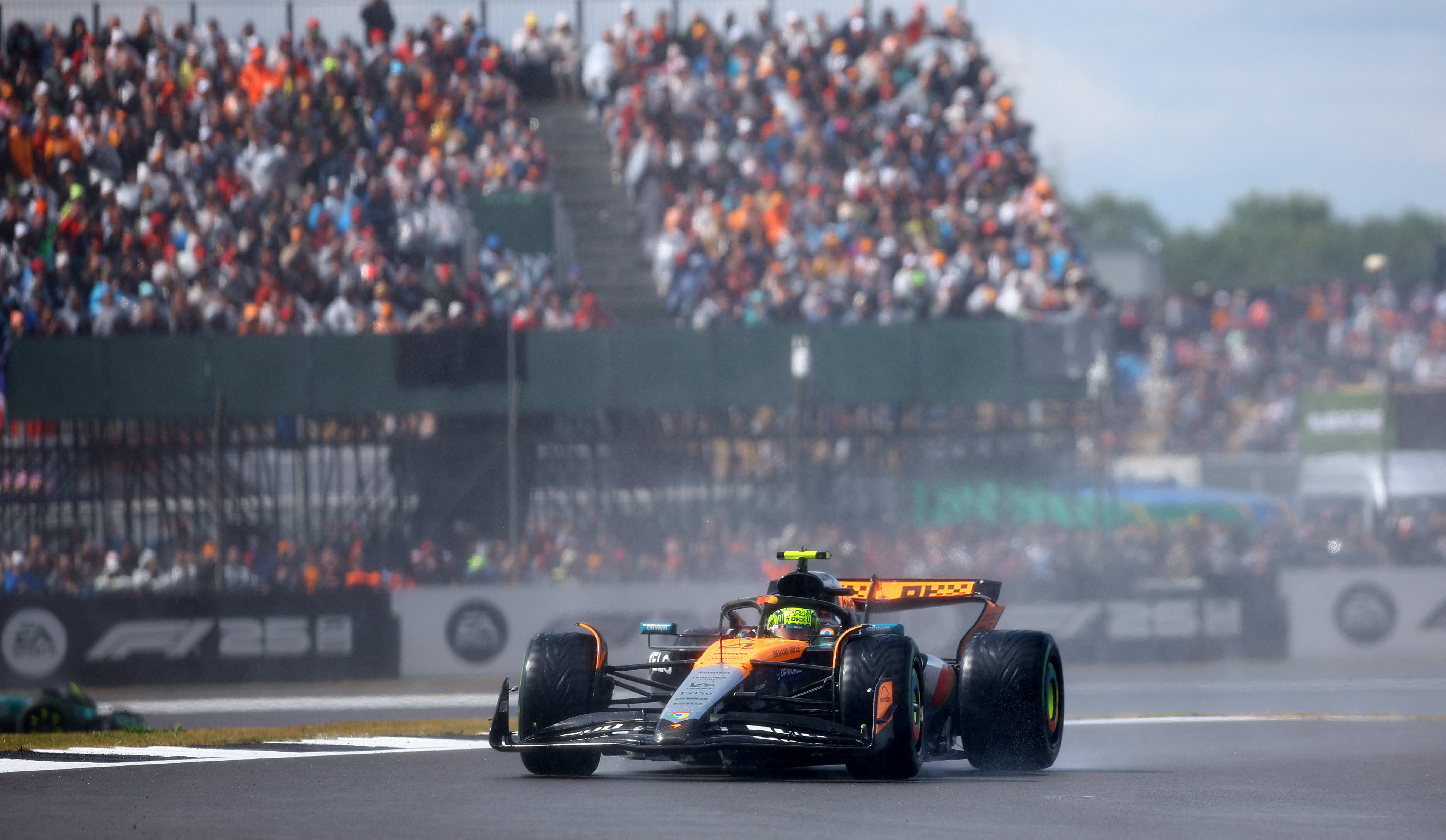 cover Norris wins wet and chaotic home British GP