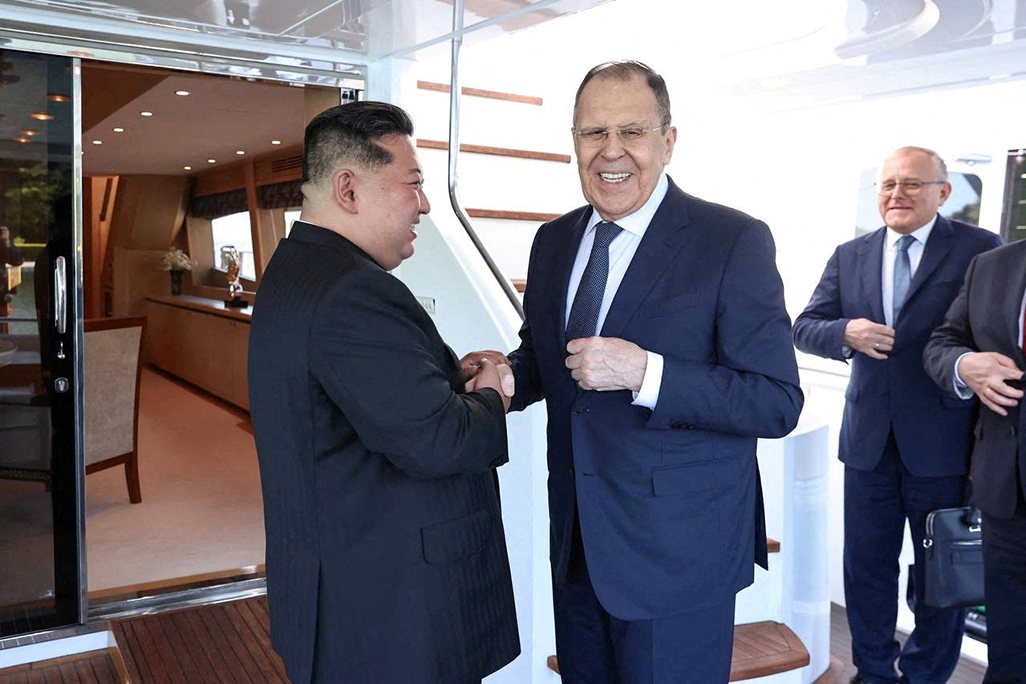 cover Russia&#8217;s Lavrov meets North Korea&#8217;s Kim, praises ties as &#8216;invincible brotherhood&#8217;