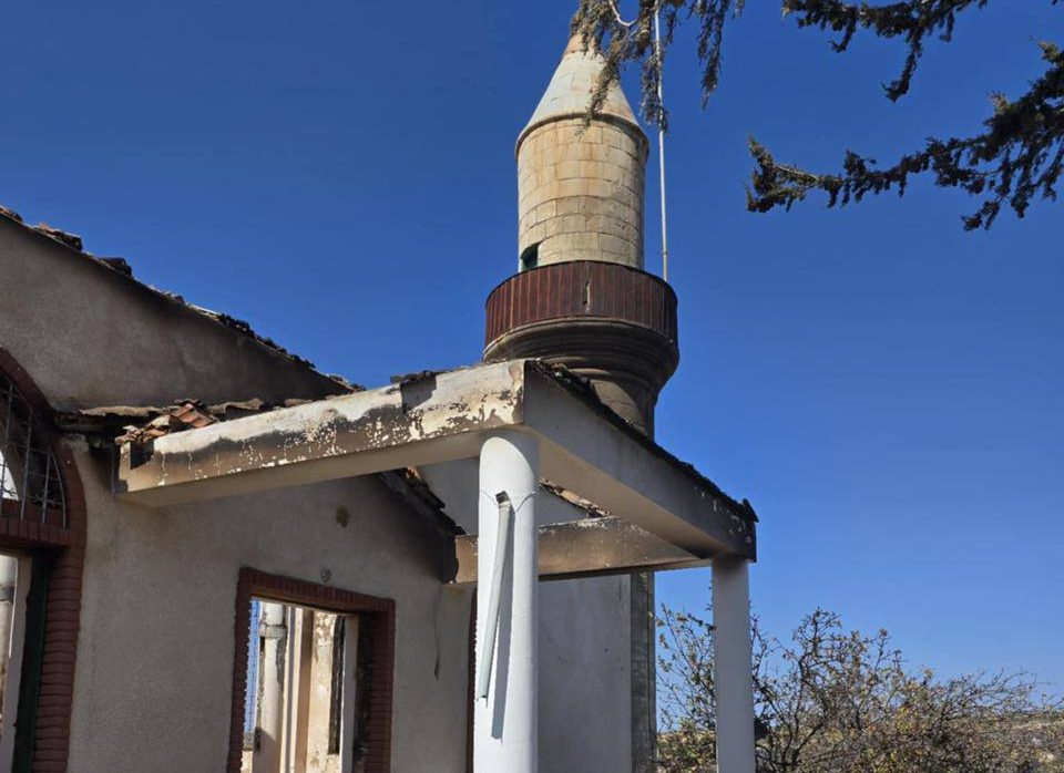 cover Malia mosque suffers serious damage in Limassol wildfire