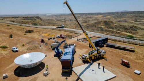 cover New Earth observation data antenna arrives in Cyprus