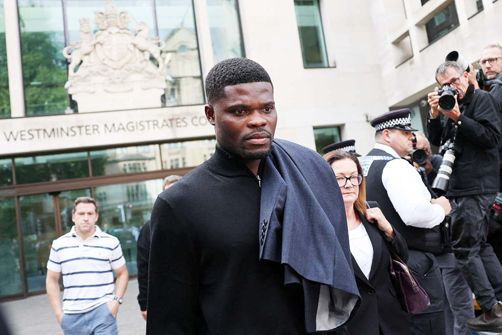 cover Ex-Arsenal player Partey in UK court charged with rape, sexual assault