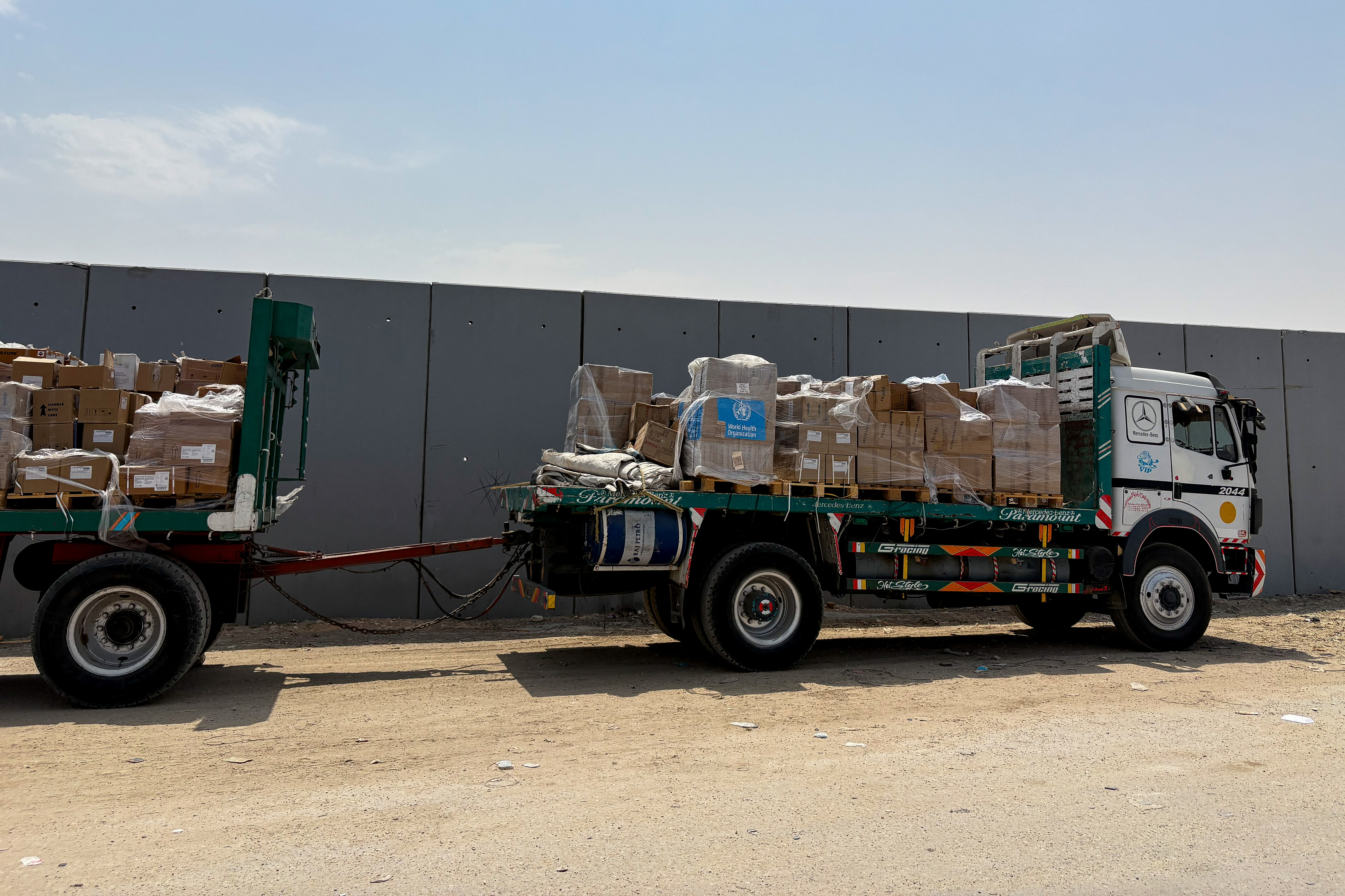 cover Turned back from Gaza, aid shipments languish in warehouses, on roadsides