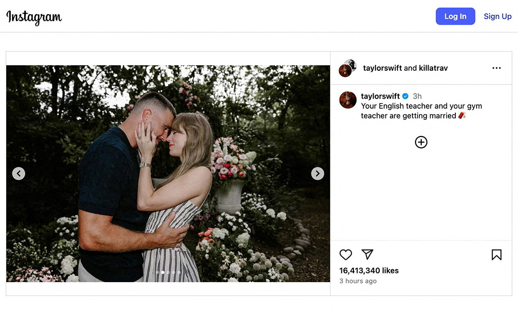 image Taylor Swift and Travis Kelce get engaged after two-year romance