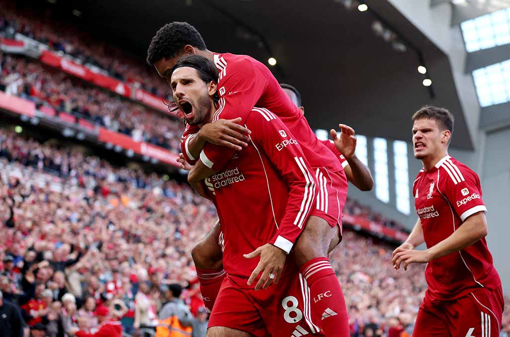 cover Szoboszlai scores stunner as Liverpool beat Arsenal