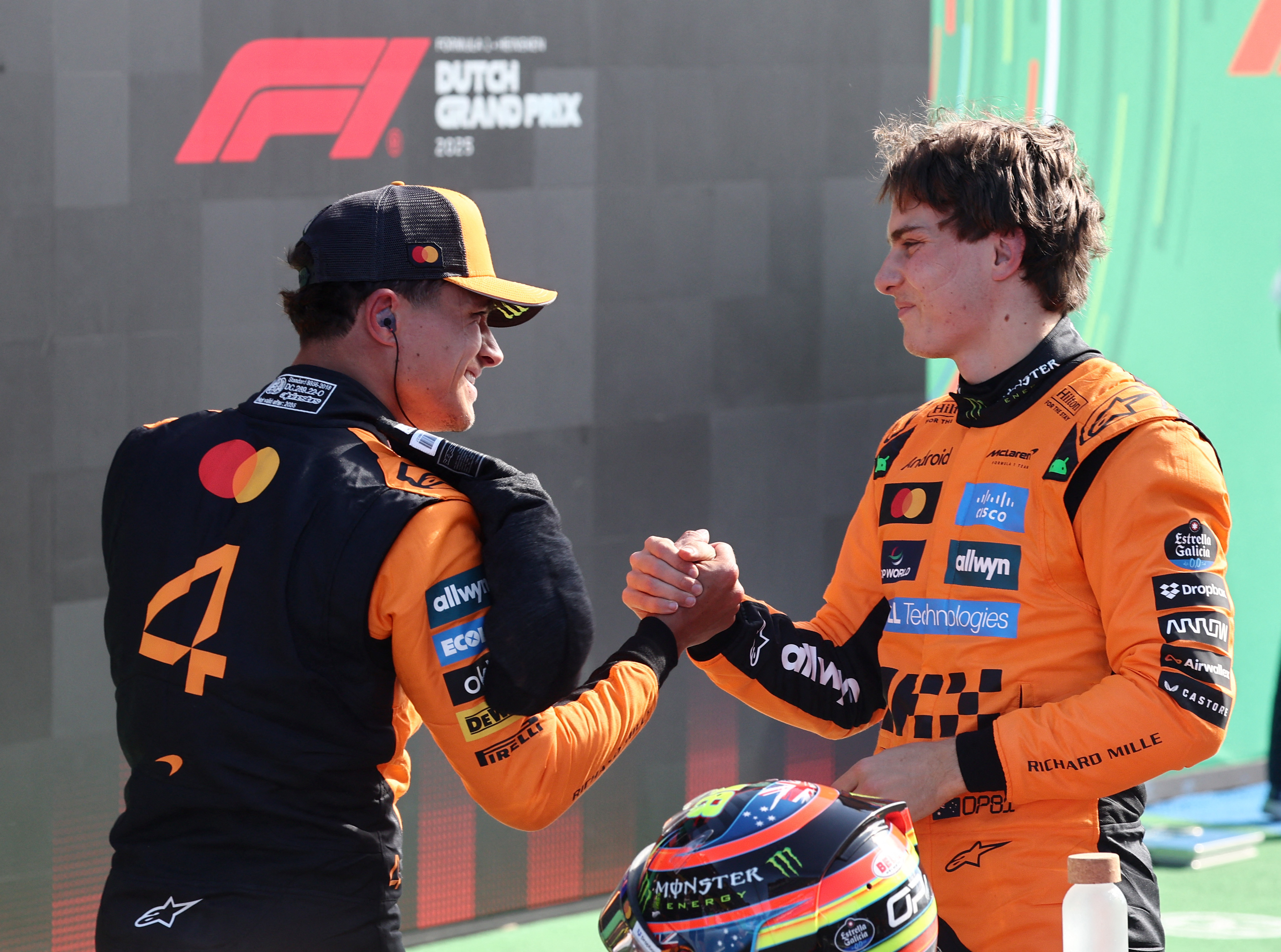 cover Piastri beats Norris as McLaren sweep Dutch GP front row