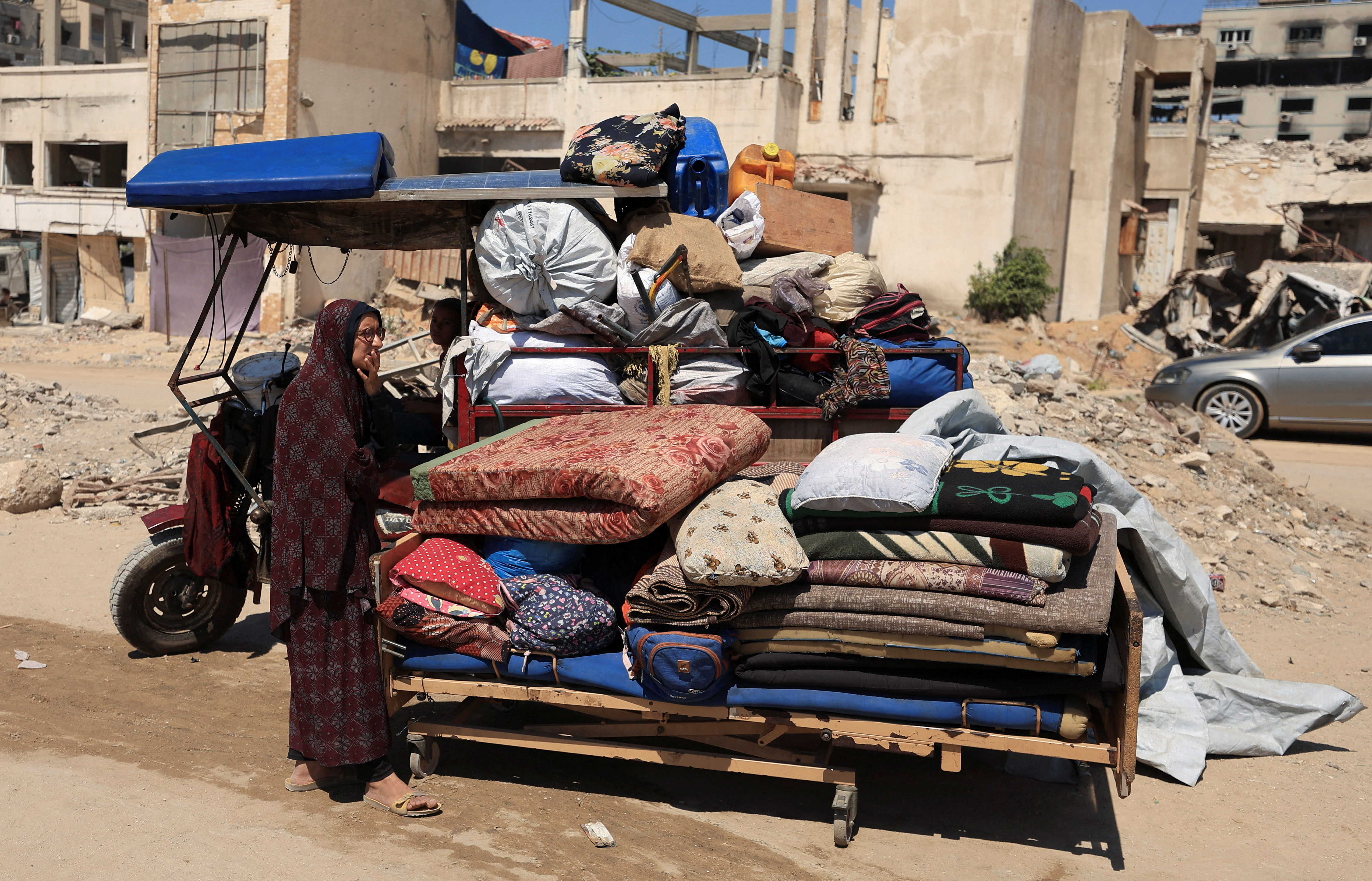 image Israeli military evacuation order triggers panic in Gaza City