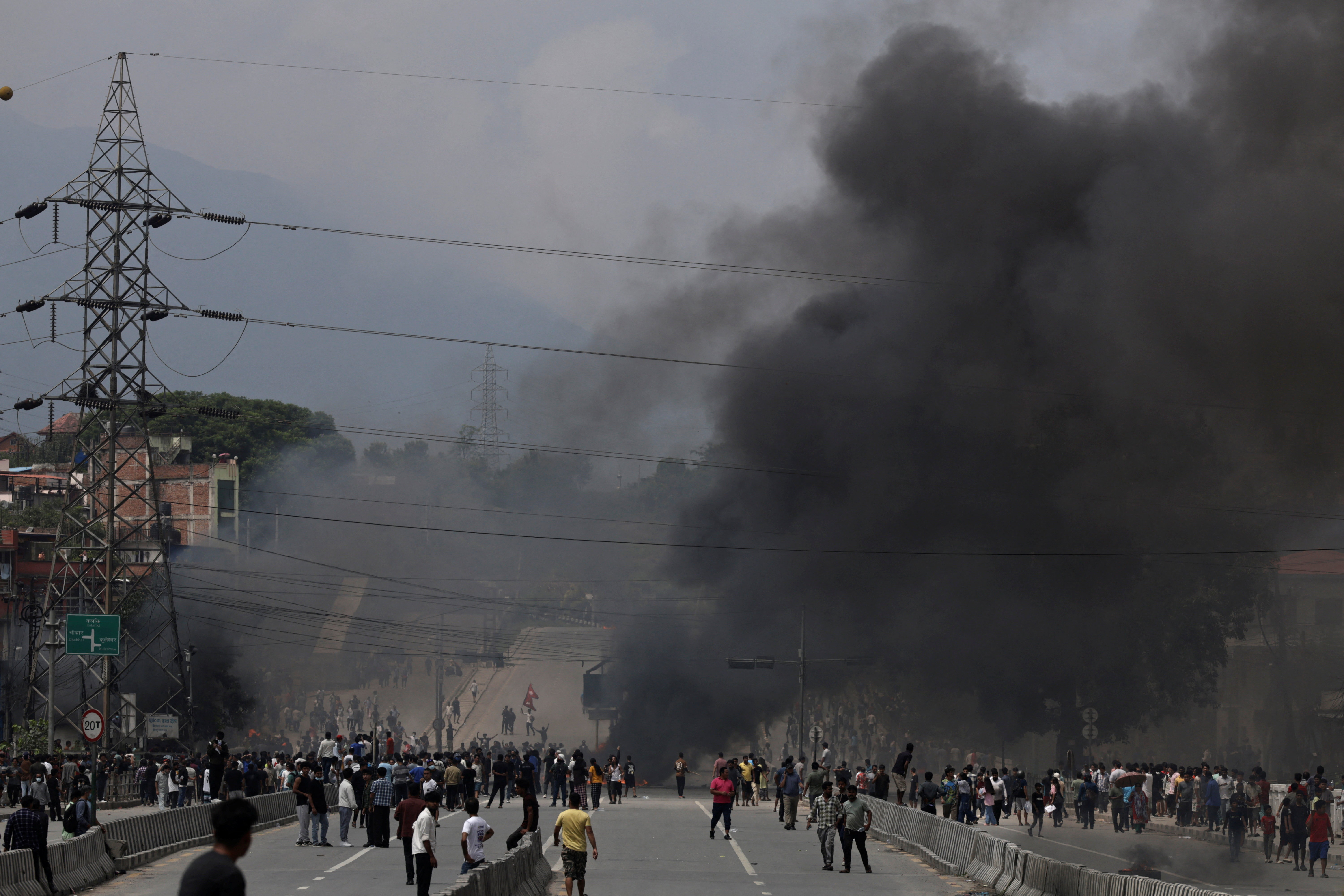 image Anti-corruption protesters in Nepal defy curfew, government lifts social media ban