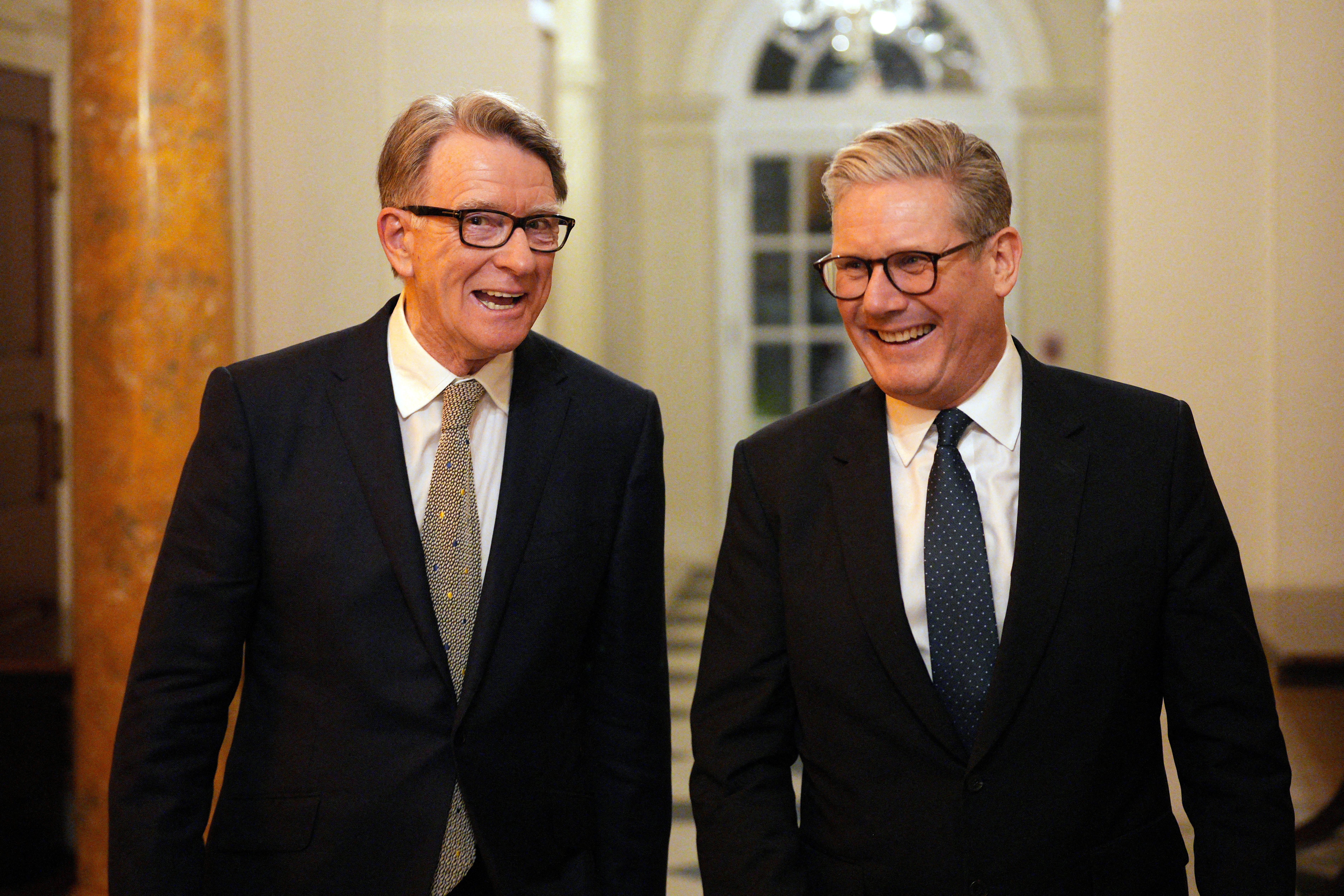 cover Mandelson sacked as US ambassador over Epstein links