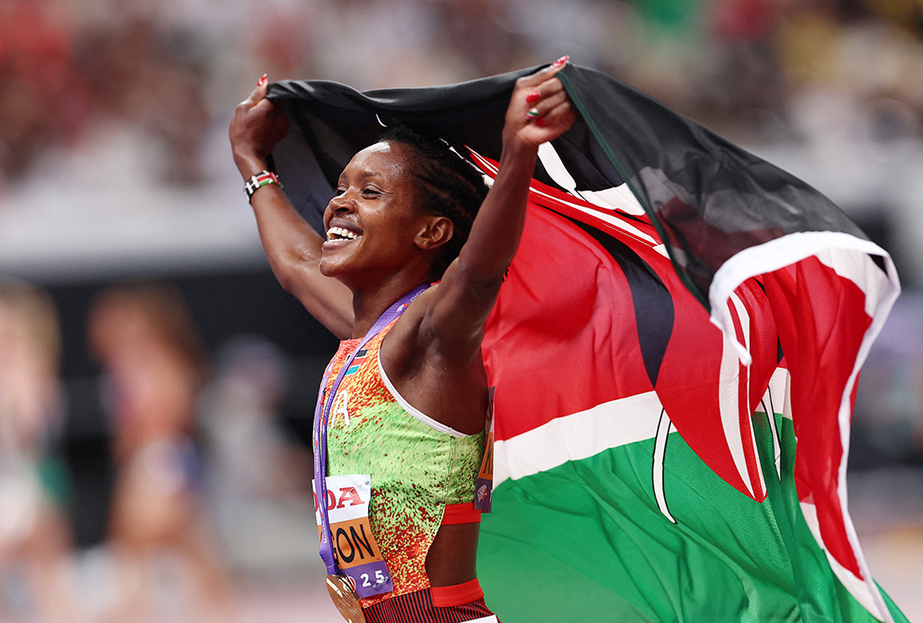 cover Kipyegon destroys the field for fourth 1500m world gold