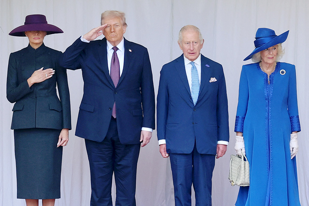 cover UK embraces Trump with royal pomp in historic state visit