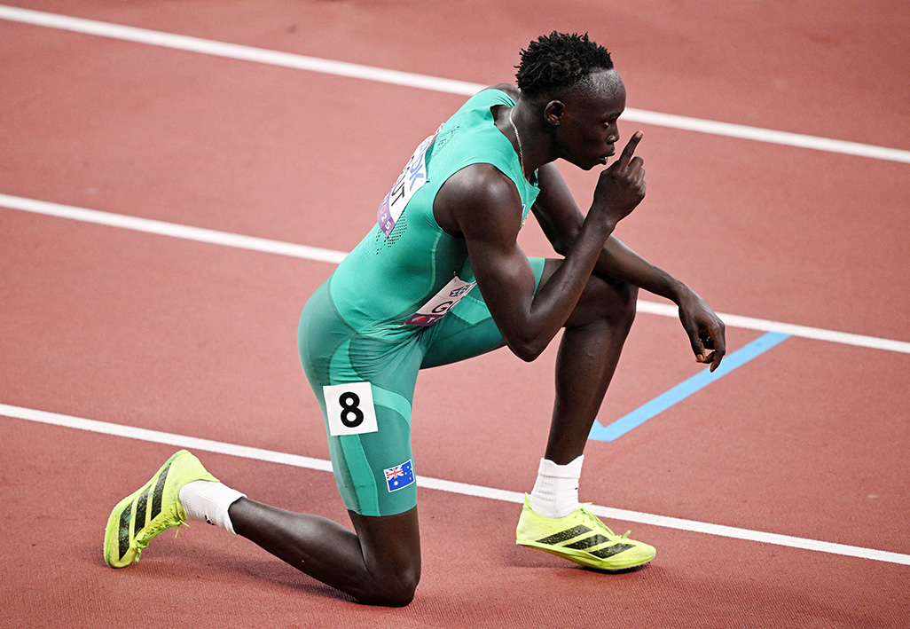 image Chilled teen Gout reaches 200m semis on worlds debut