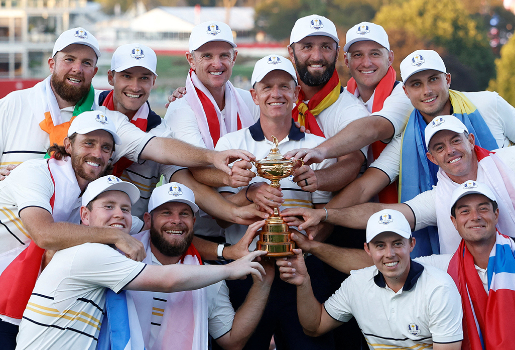 image Fans and players applaud Europe&#8217;s &#8216;greatest captain&#8217; Luke Donald