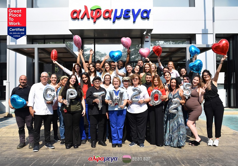 cover Alphamega, Bean Bar re-certified as a Great Place to Work®