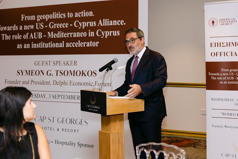 cover Cap St Georges hosts AUB–Mediterraneo, Paphos Municipality event with Delphi Economic Forum keynote
