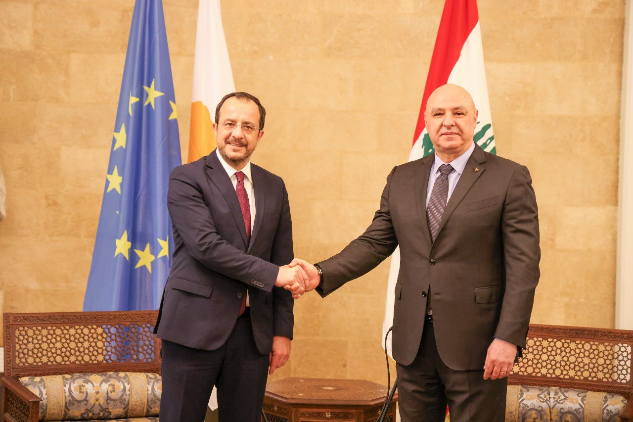 cover Christodoulides pledges support for ‘safe and stable Lebanon’ in Aoun meeting
