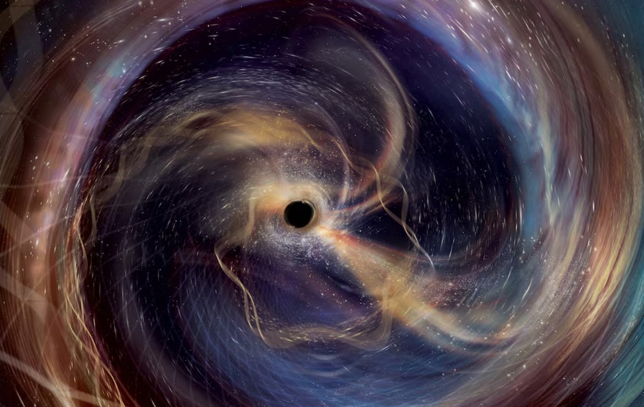 cover Astronomers get best view yet of two merging black holes